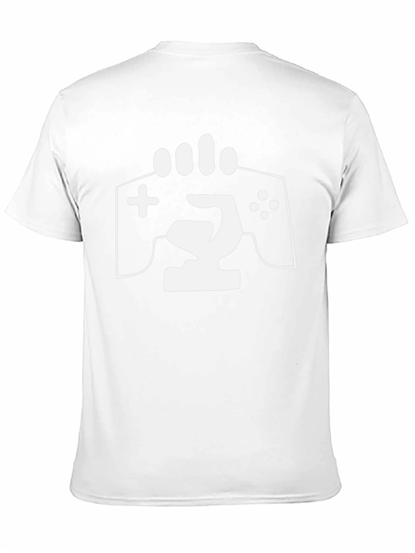 Gamer Fist Black T-Shirt - Game Controller Hand Design