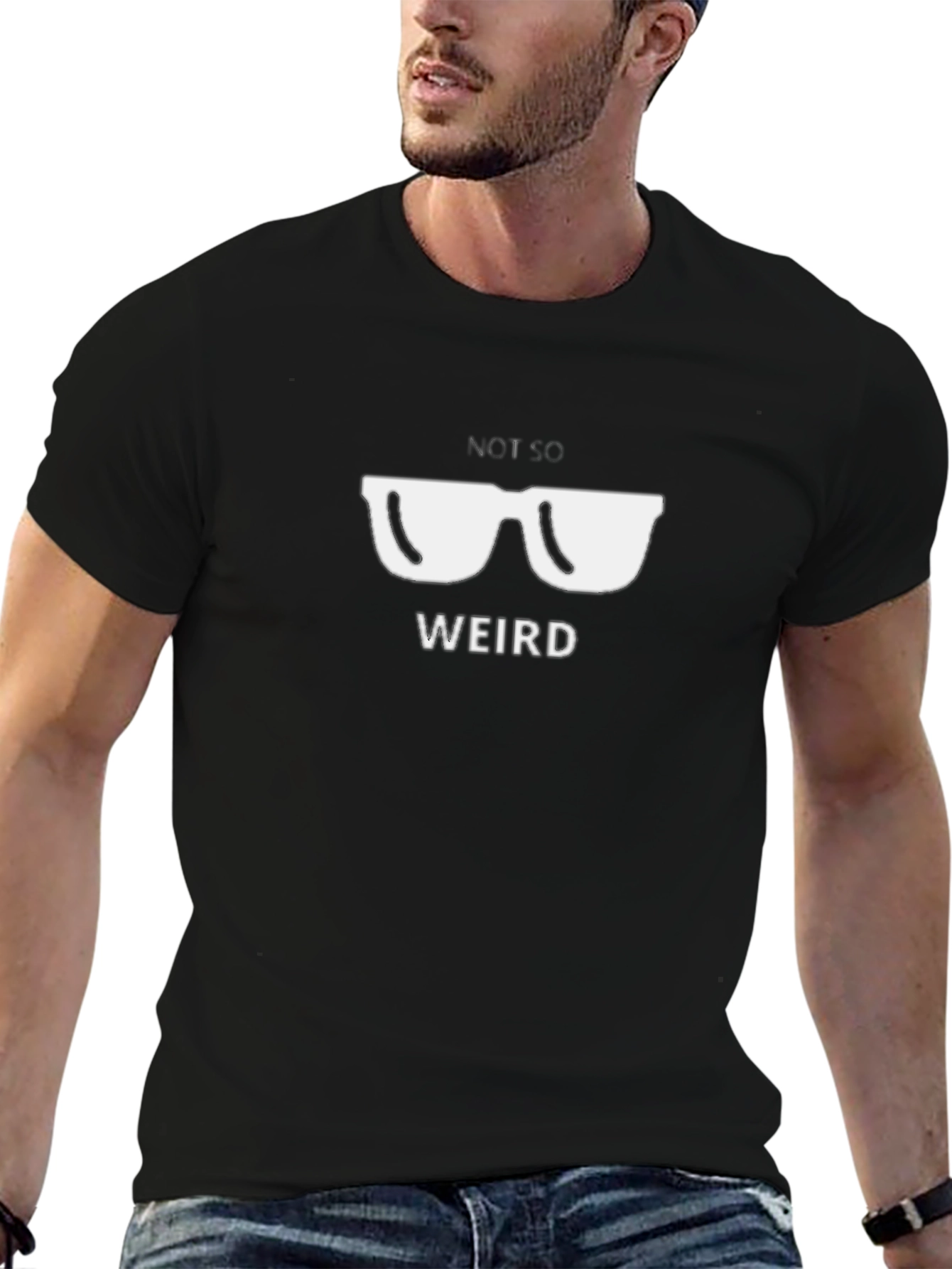 Not So Weird Graphic Tee - Black Unisex
