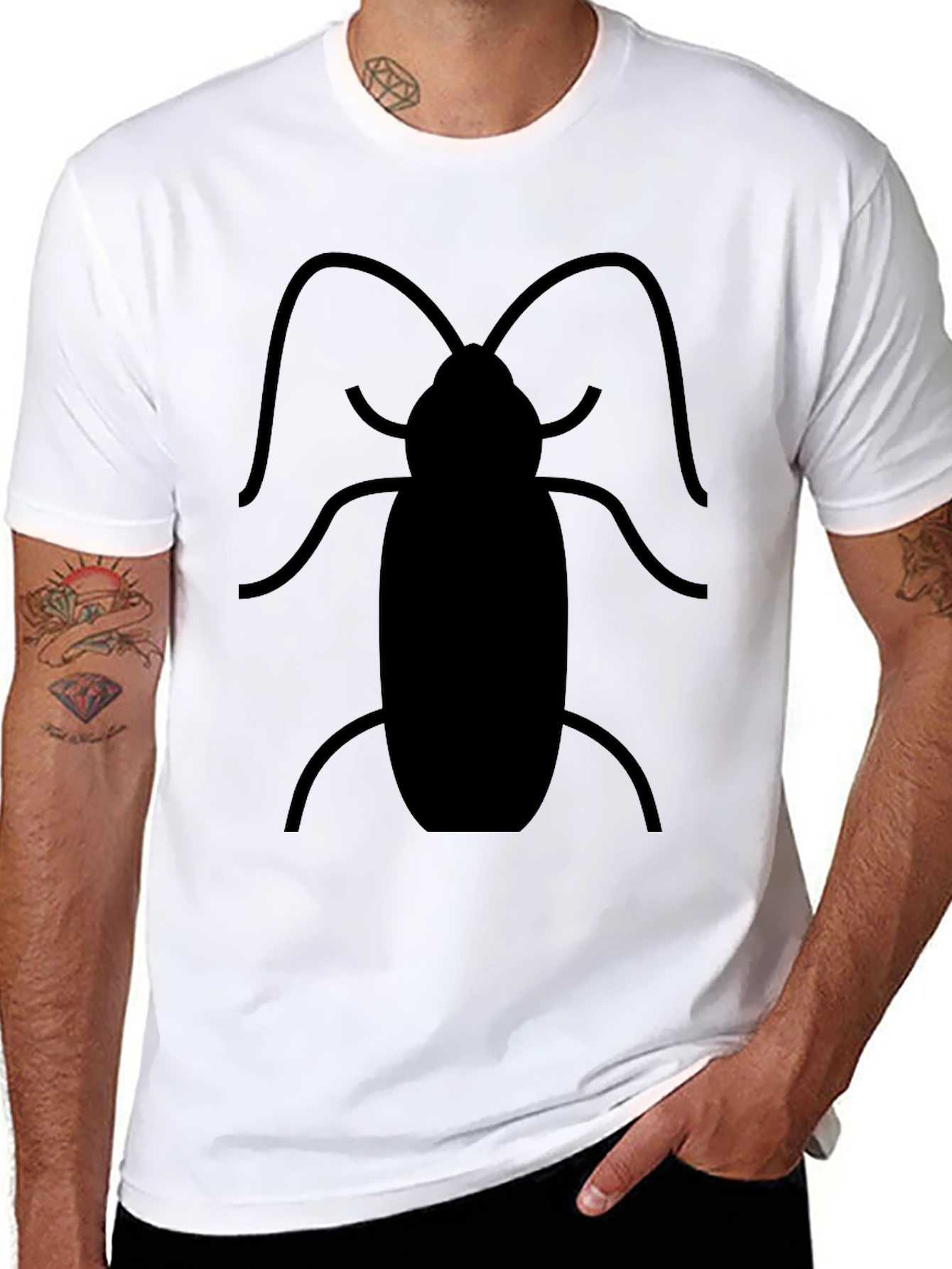 Cockroach Graphic Tee - Black Novelty T-Shirt