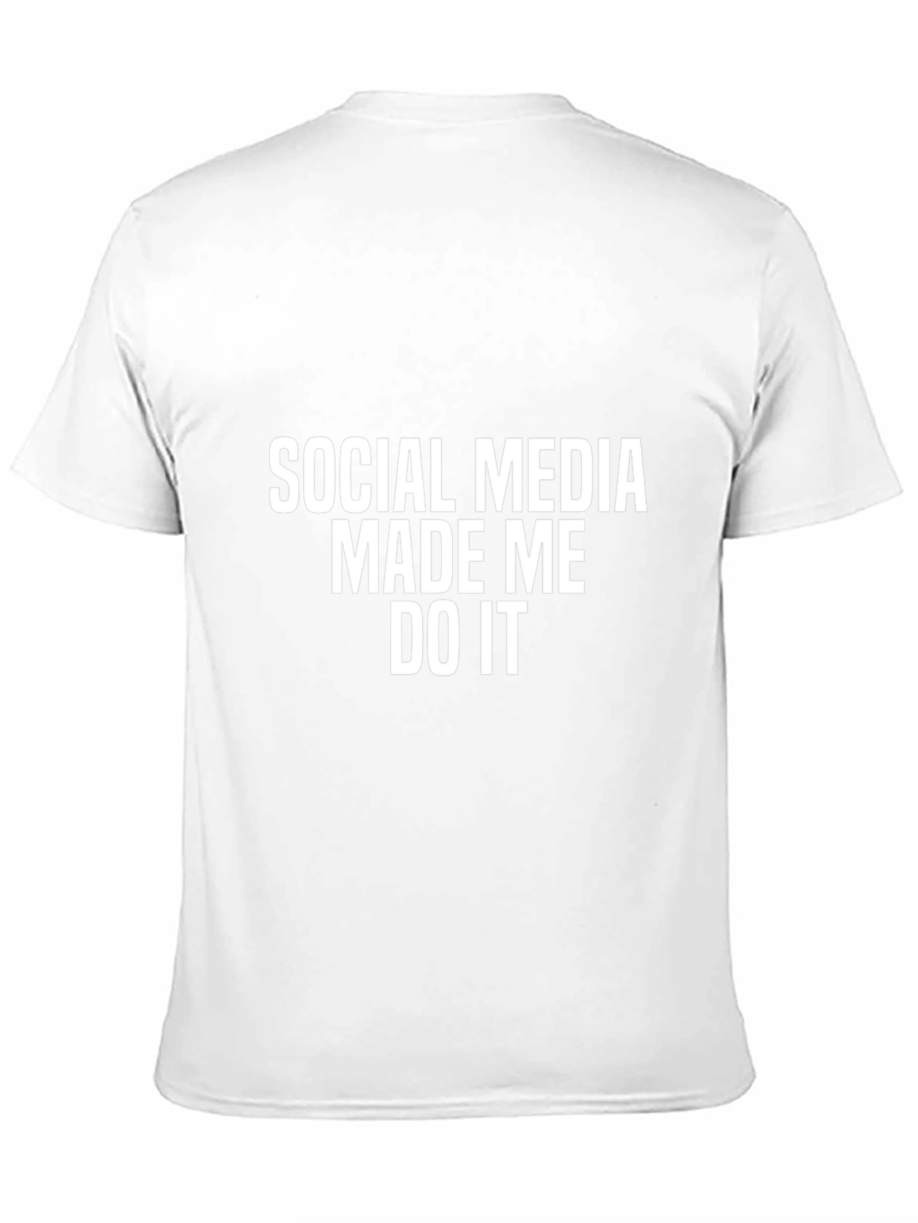 Social Media Made Me Do It Black T-Shirt