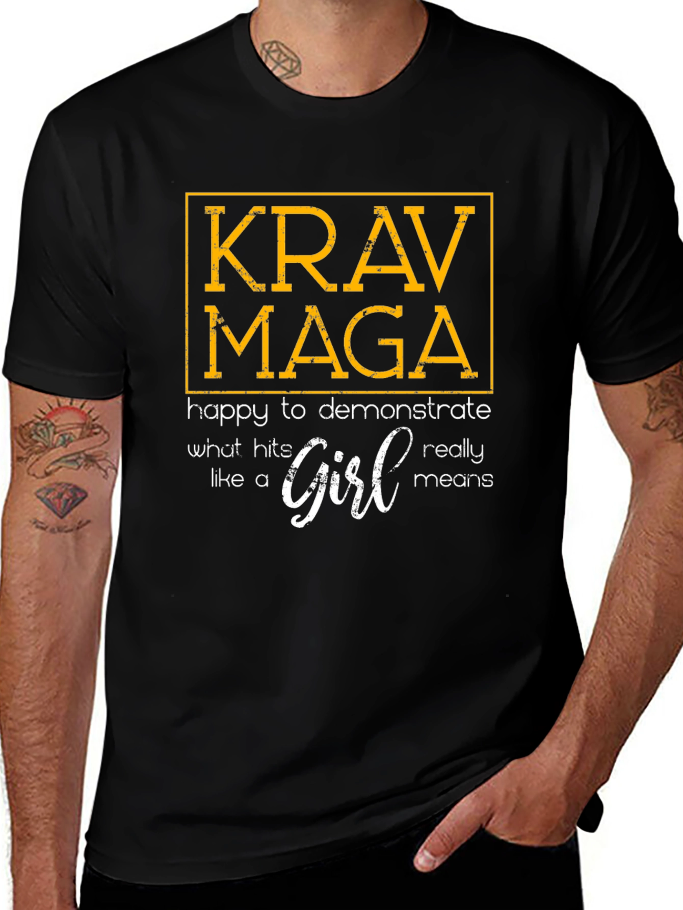 Krav Maga Like a Girl Graphic T-Shirt