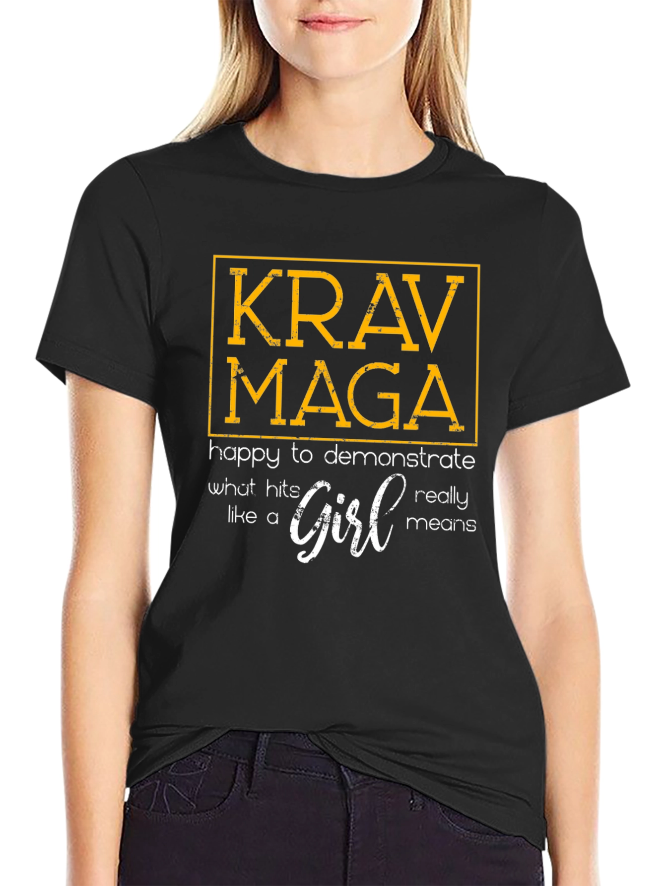 Krav Maga Like a Girl Graphic T-Shirt
