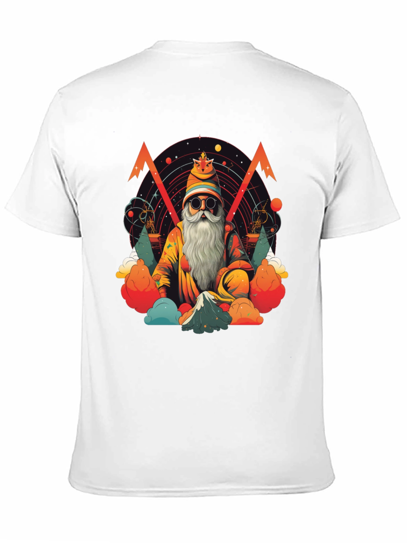 Wizard Graphic Tee - Black Cotton T-Shirt
