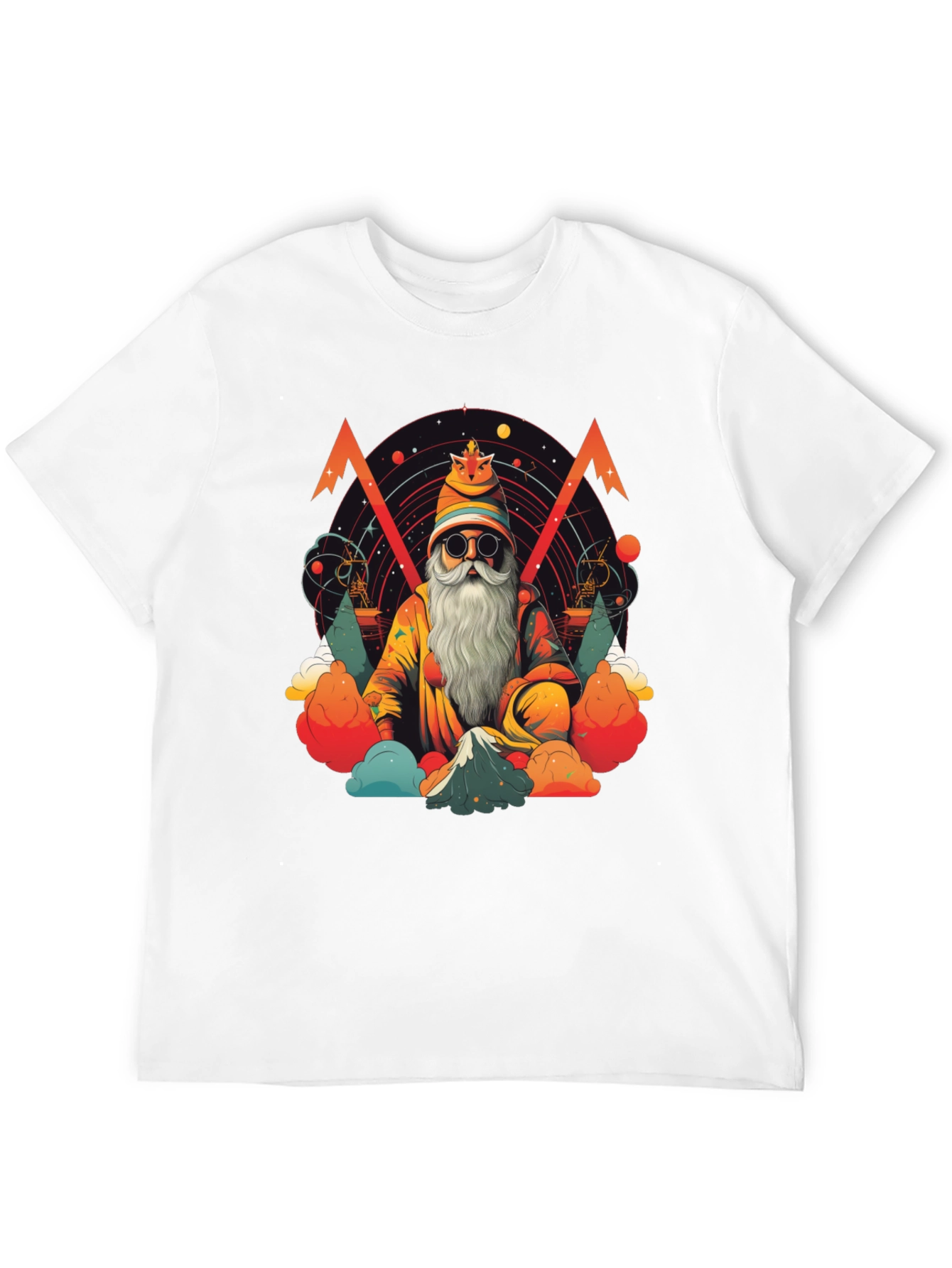 Wizard Graphic Tee - Black Cotton T-Shirt