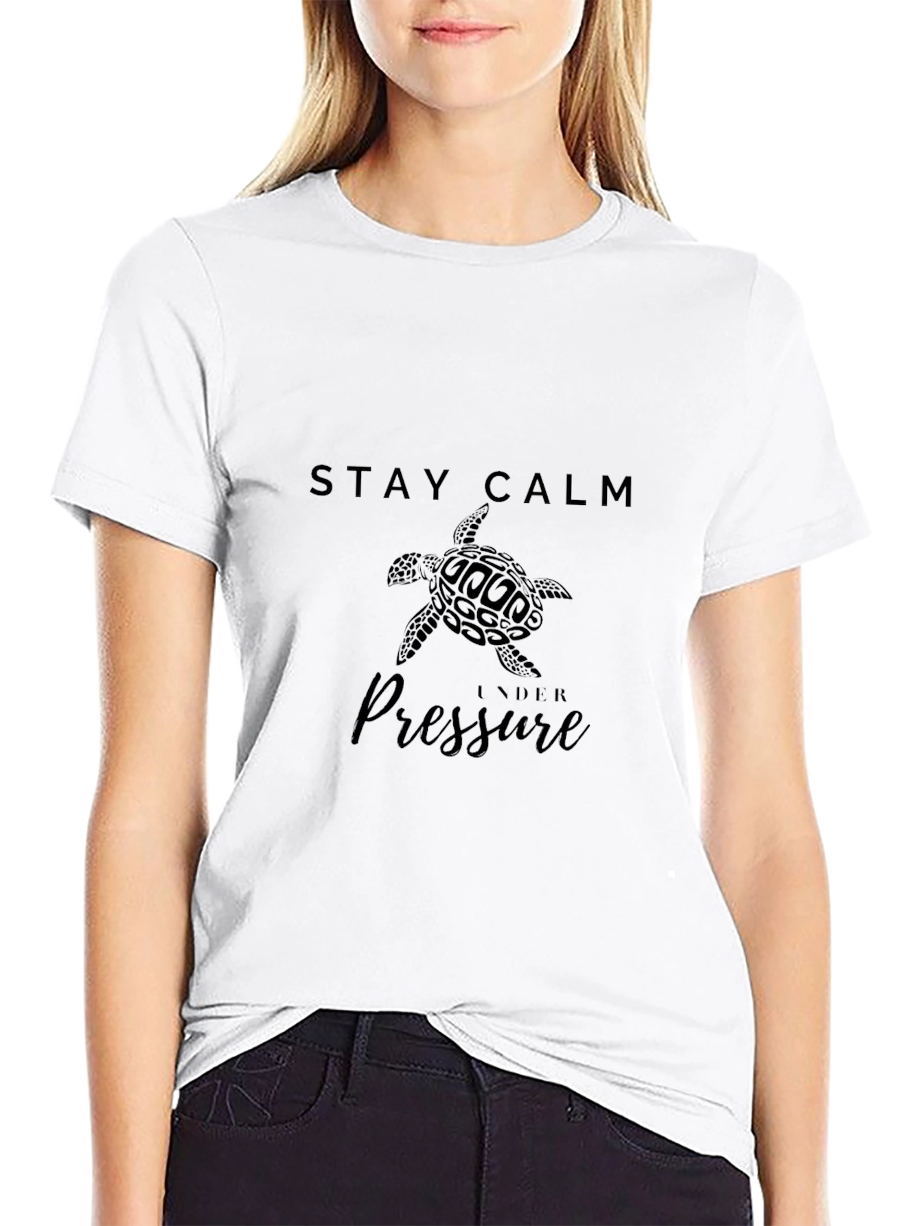 Stay Calm Turtle Graphic Tee