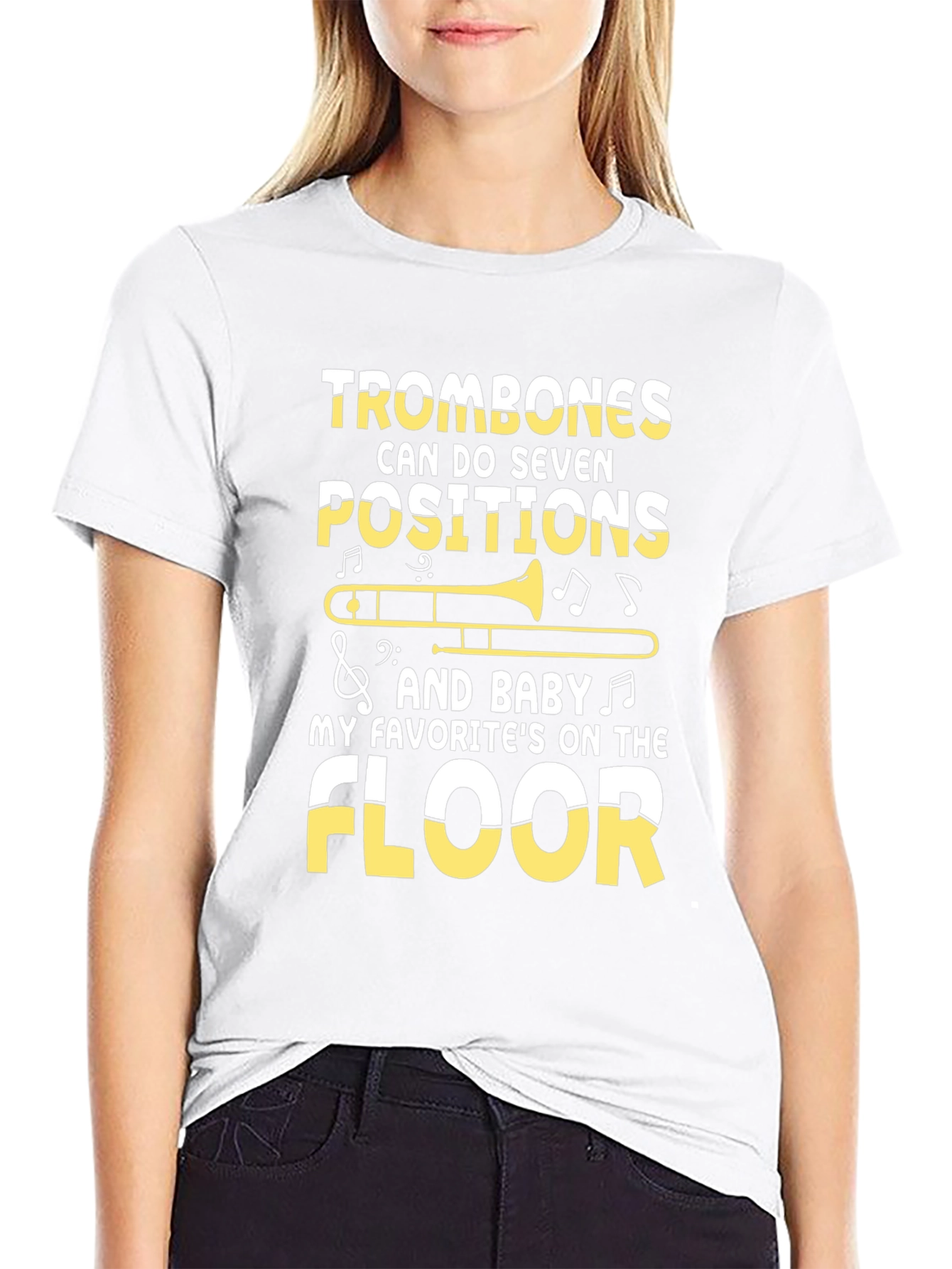 Trombones Seven Positions Graphic T-Shirt