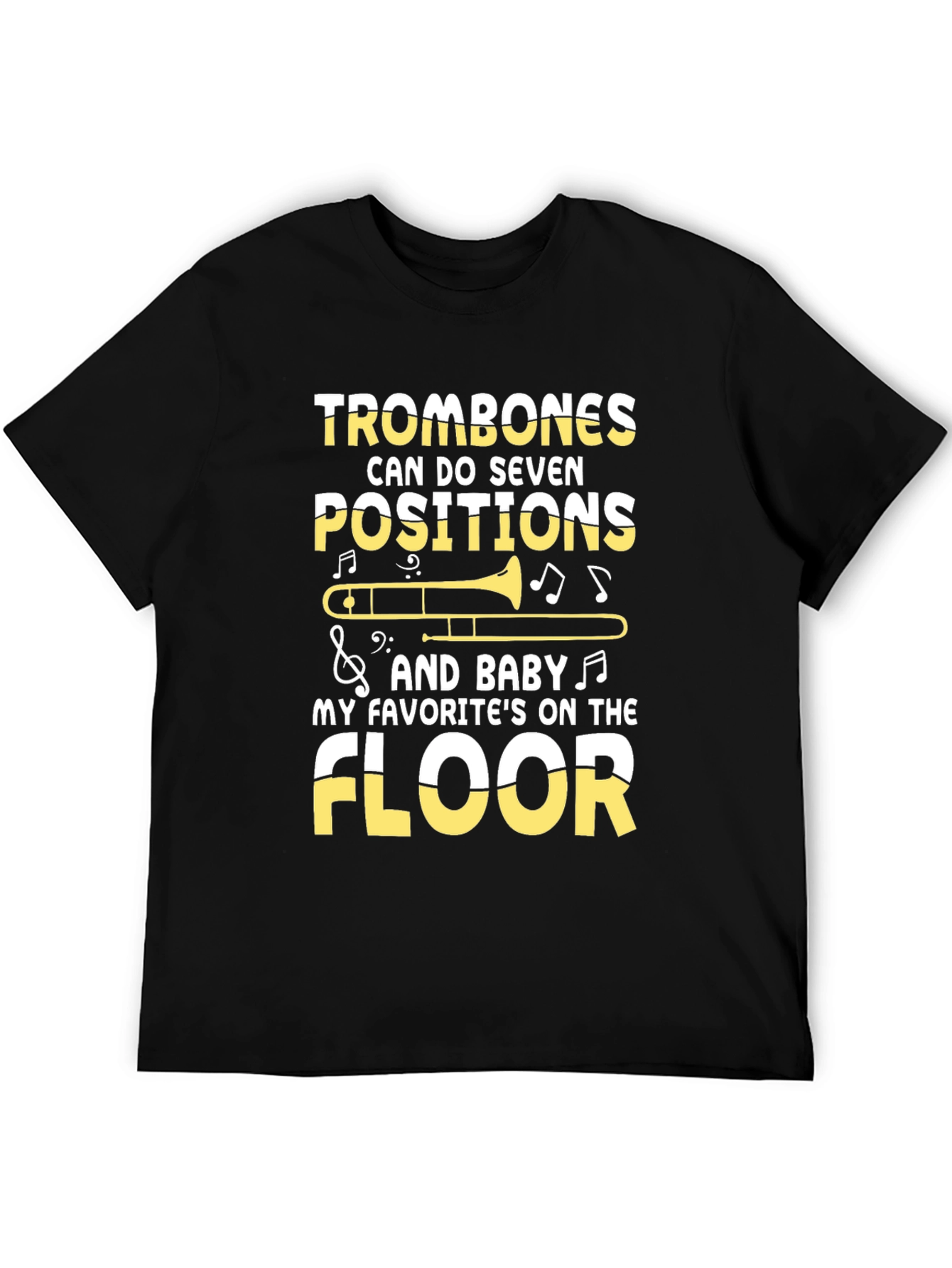 Trombones Seven Positions Graphic T-Shirt