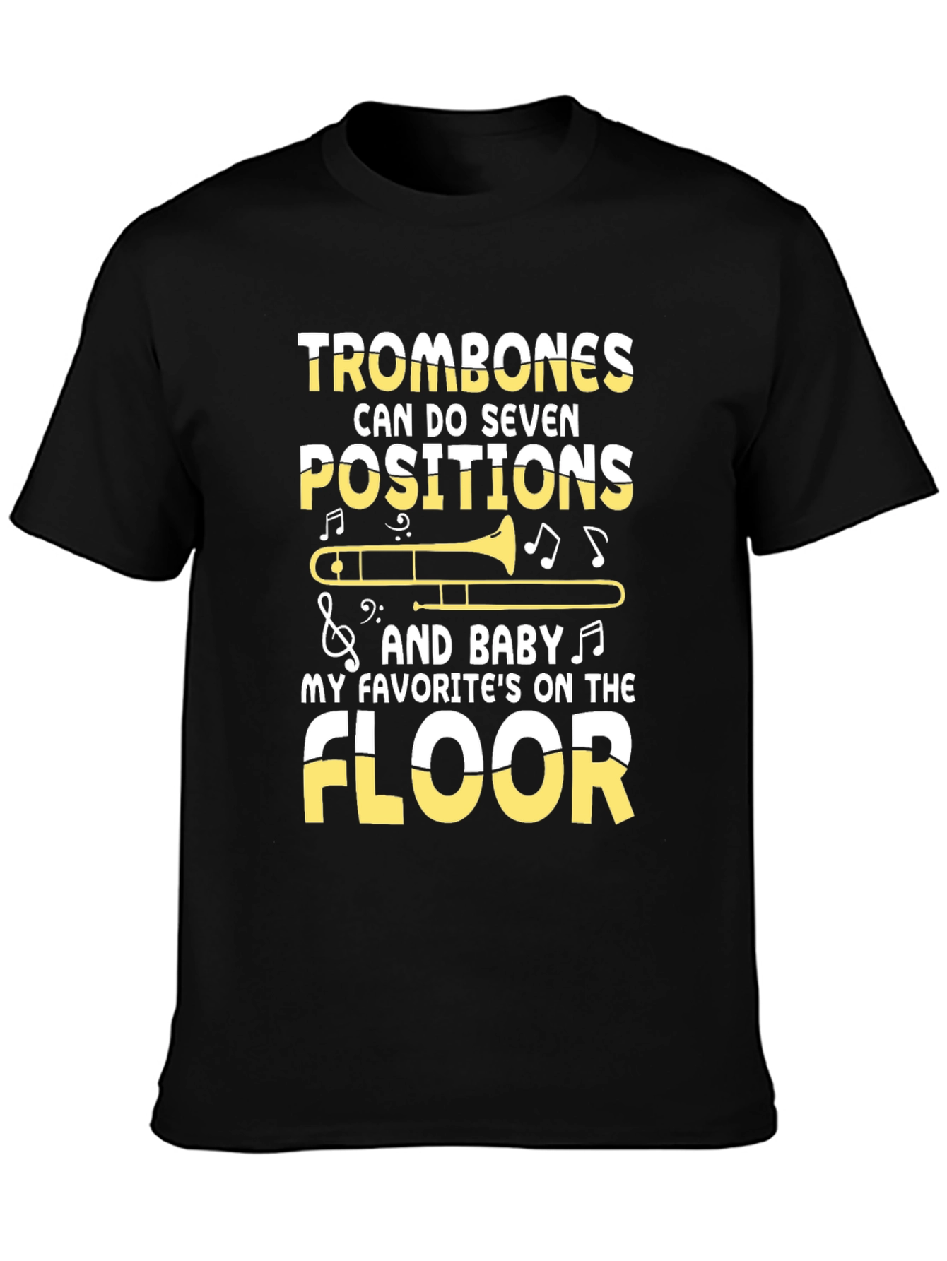 Trombones Seven Positions Graphic T-Shirt