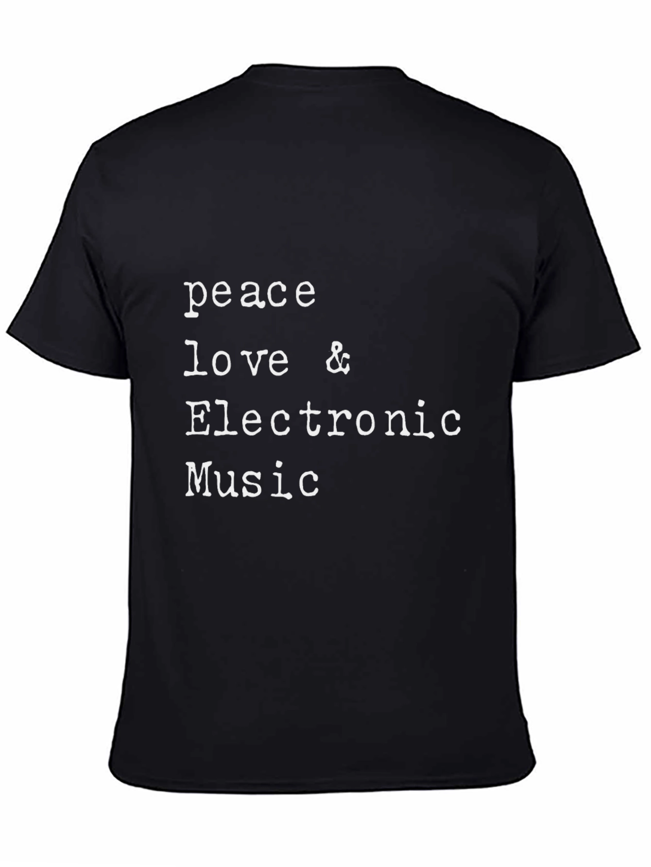 Peace Love & Electronic Music Graphic T-Shirt