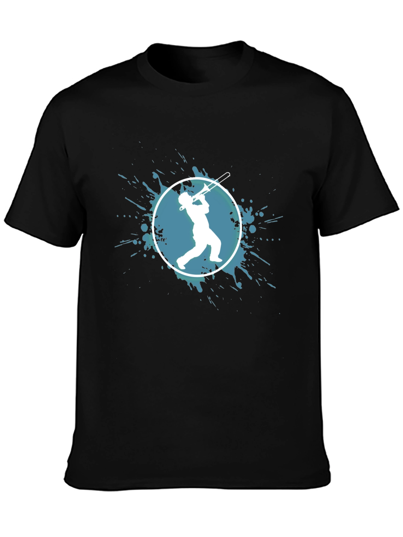 Musician Graphic Tee - Trombone Player Design