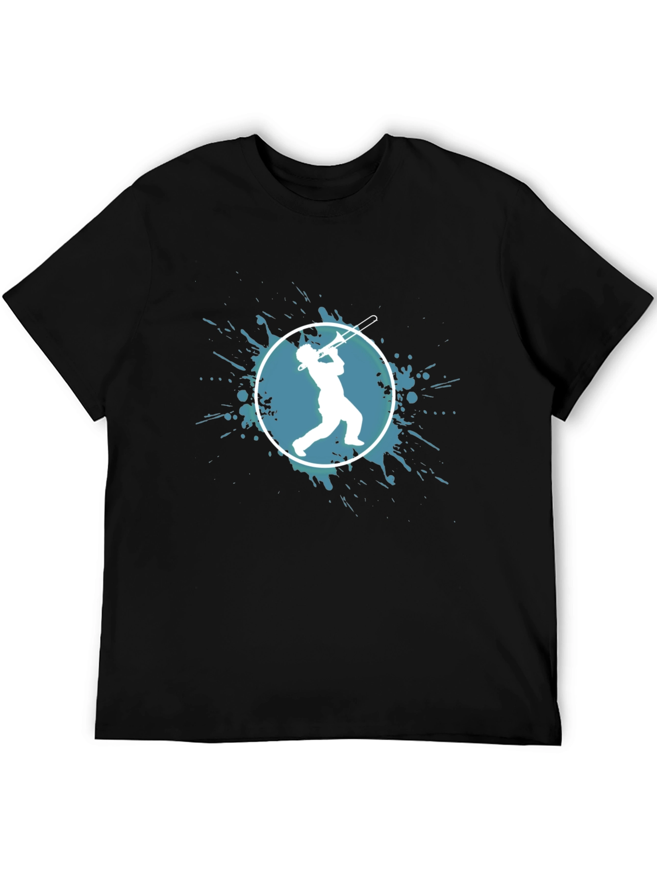Musician Graphic Tee - Trombone Player Design