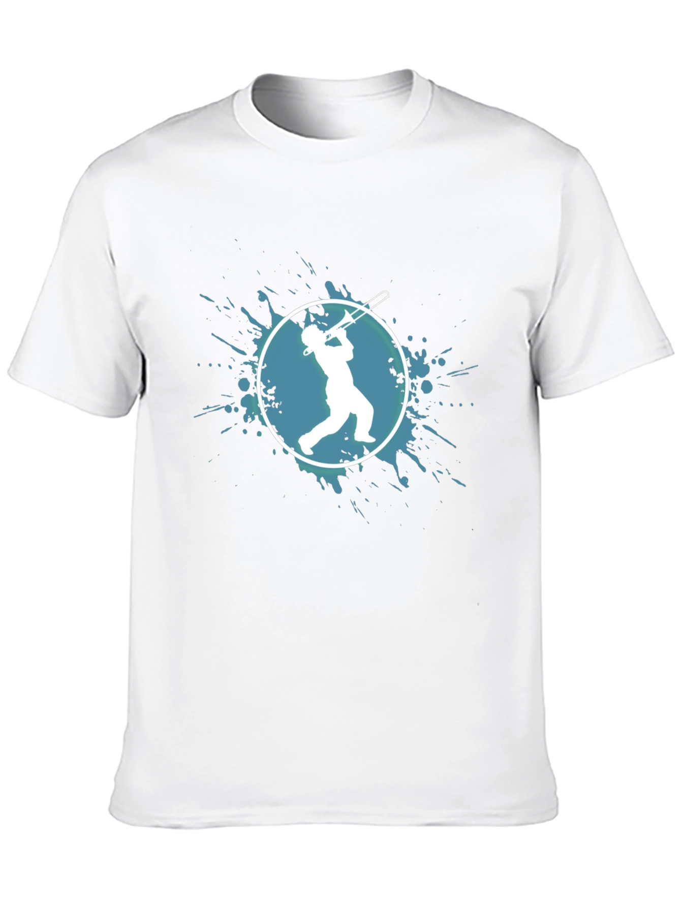 Musician Graphic Tee - Trombone Player Design