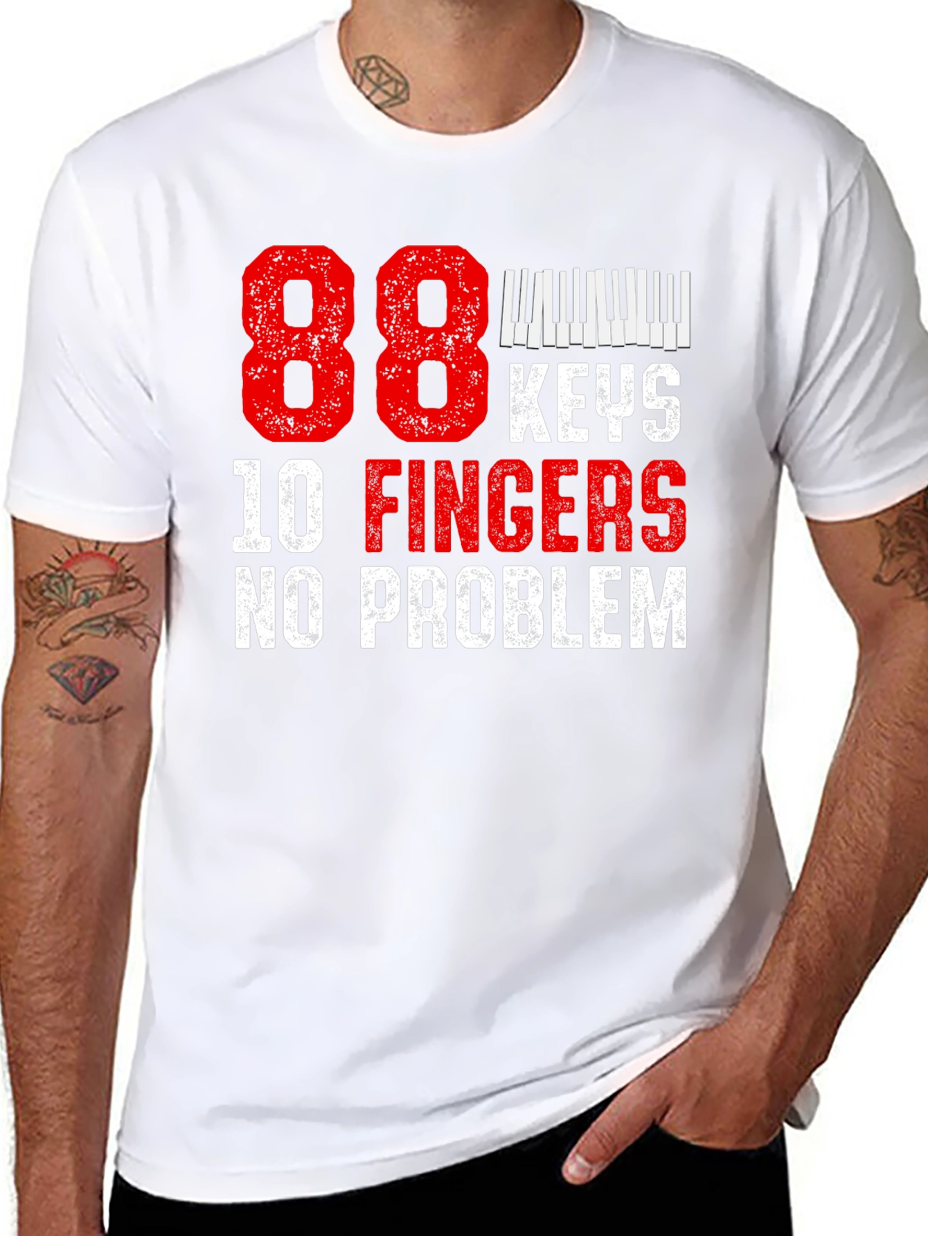 88 Keys 10 Fingers No Problem T-Shirt