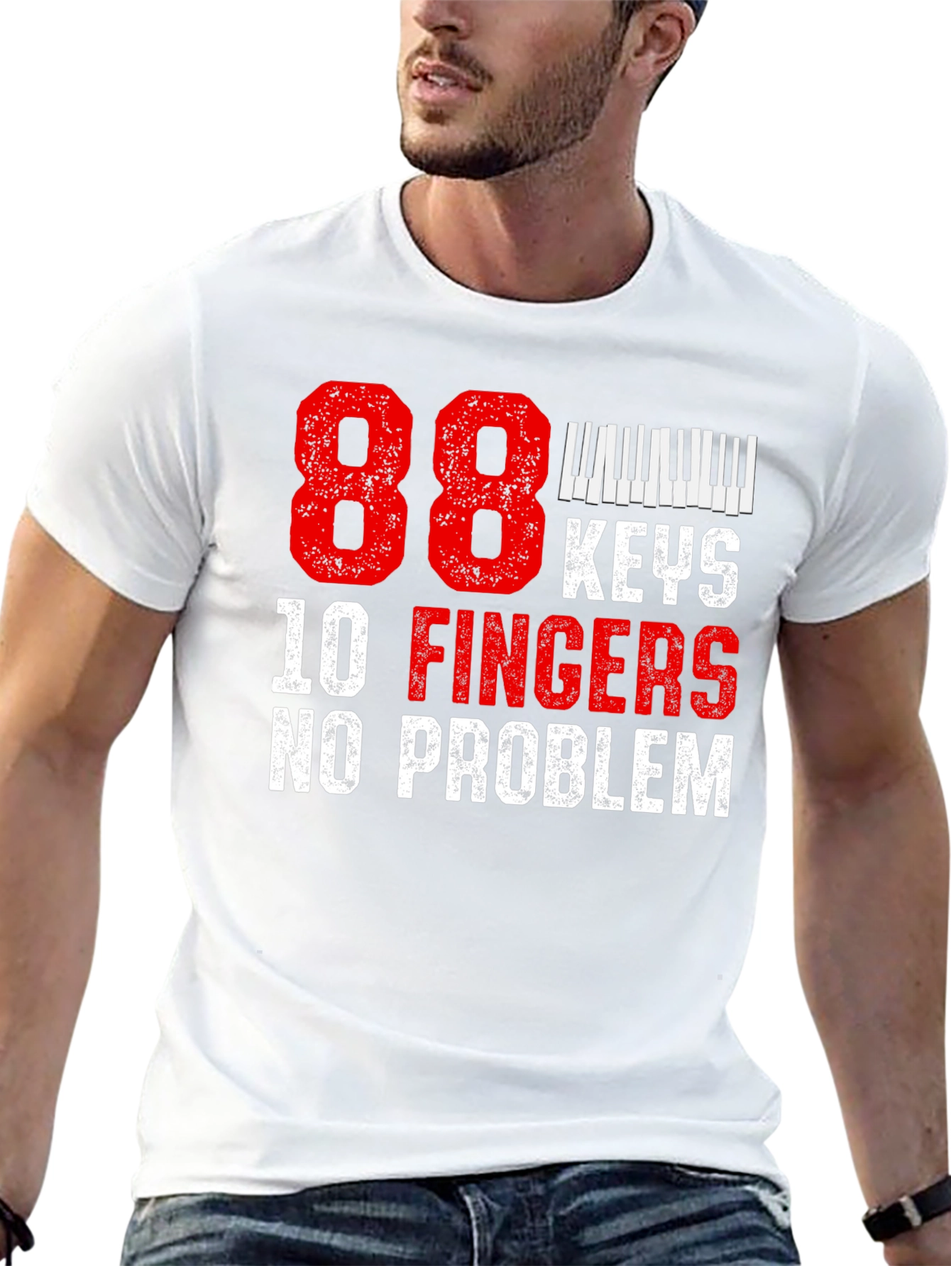 88 Keys 10 Fingers No Problem T-Shirt