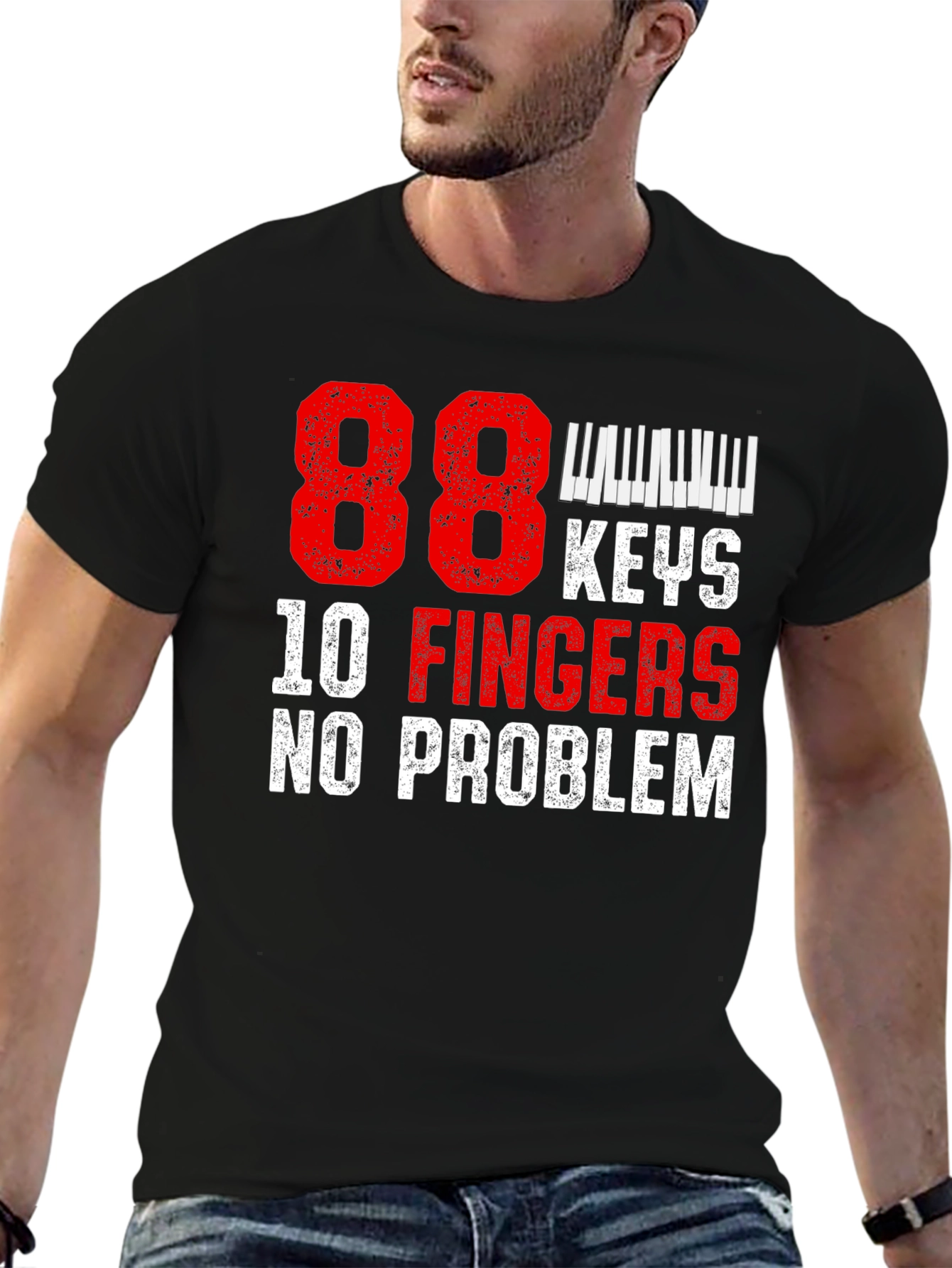 88 Keys 10 Fingers No Problem T-Shirt