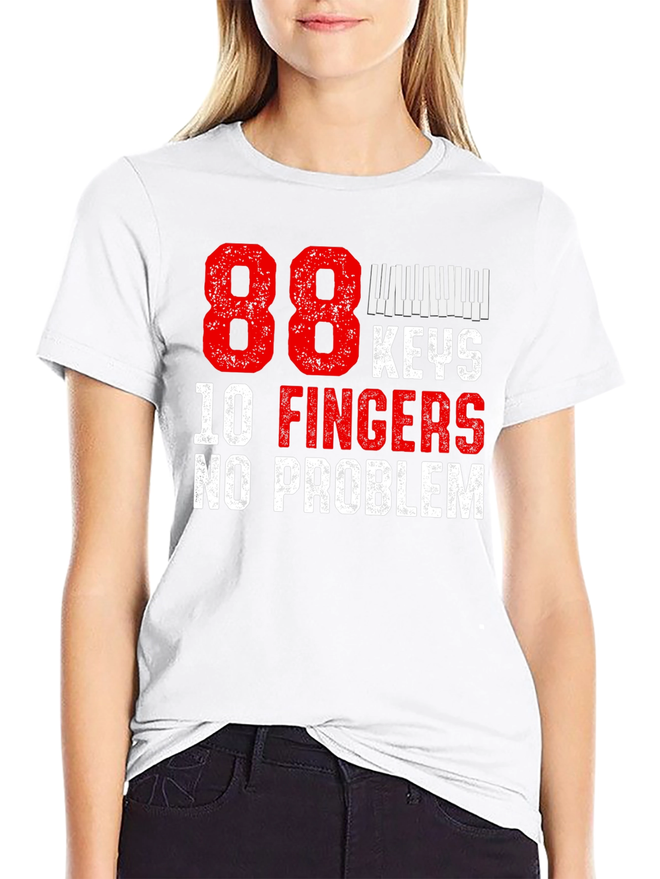 88 Keys 10 Fingers No Problem T-Shirt