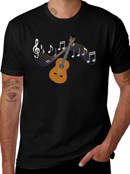 Musical Guitar Graphic T-Shirt - Stylish & Unique!
