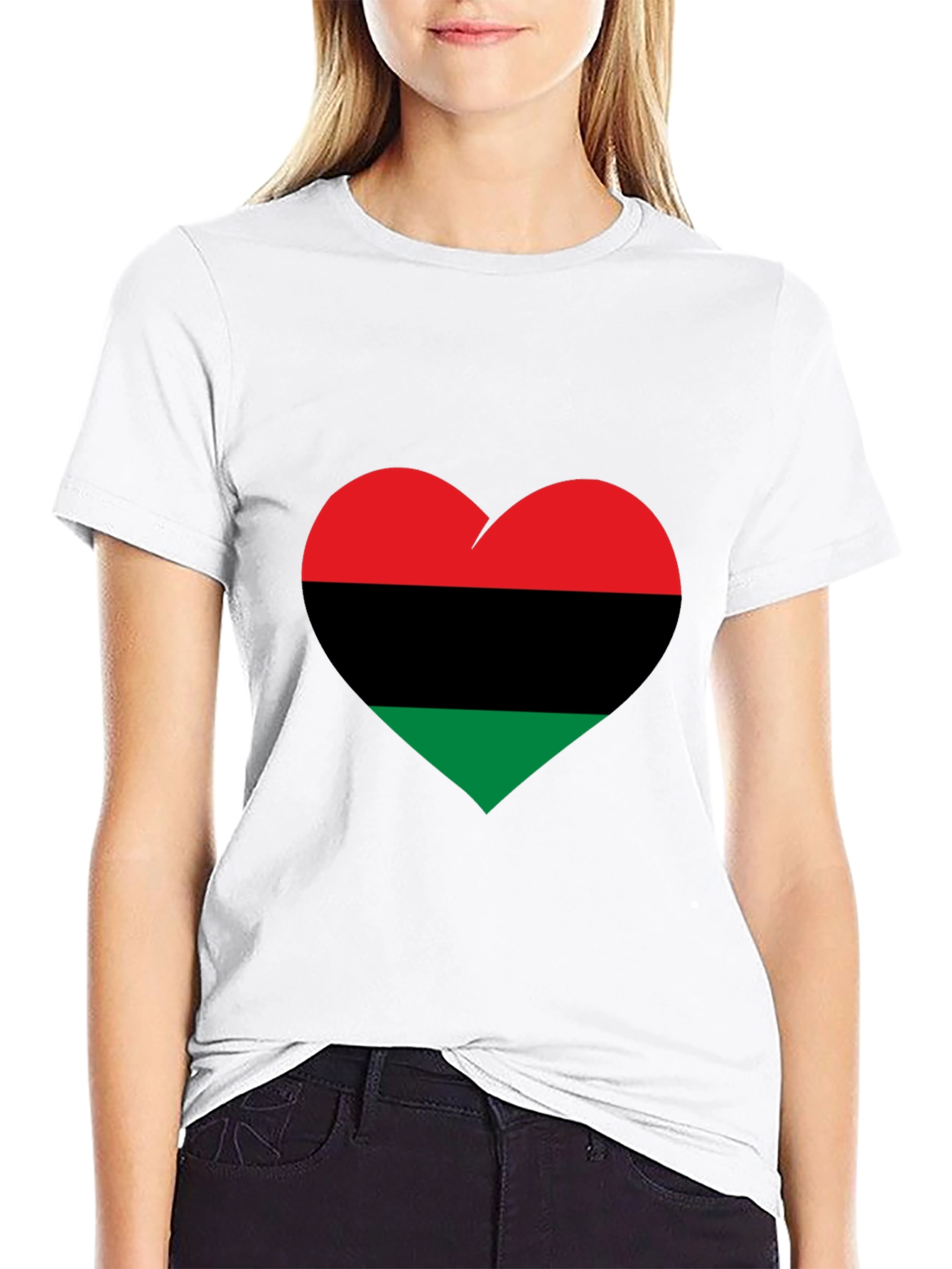 Pan-African Flag Heart Tee