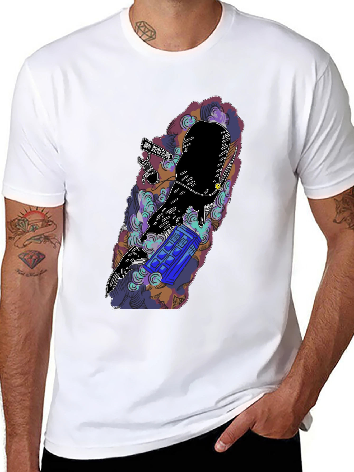 Doctor Who TARDIS Graphic Black T-Shirt