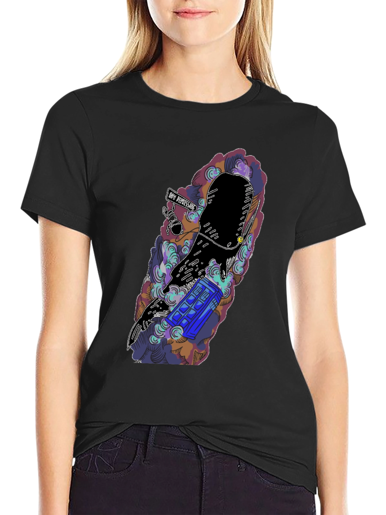 Doctor Who TARDIS Graphic Black T-Shirt