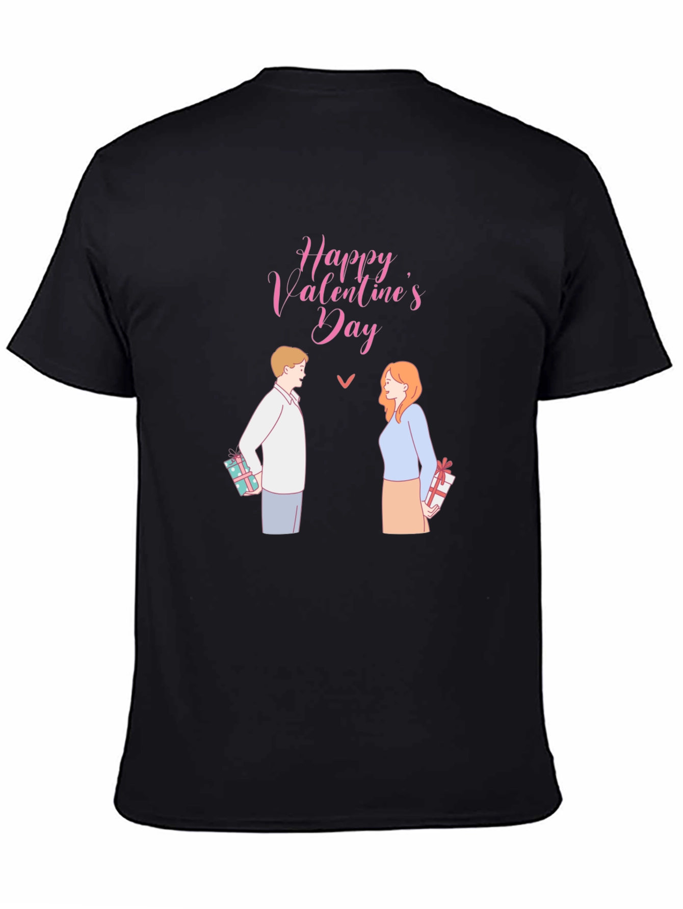 Happy Valentines Day T-Shirt - Couple with Gifts