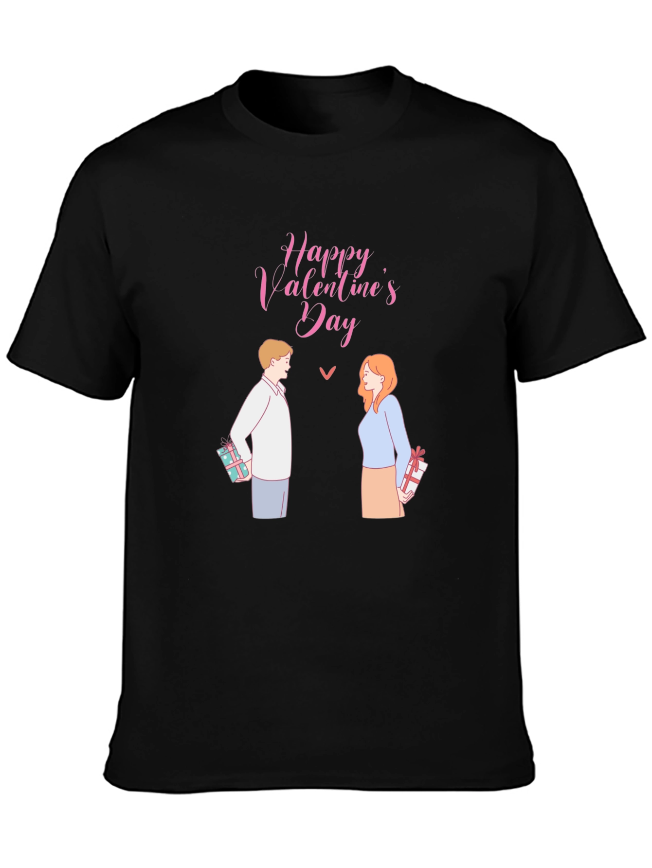 Happy Valentines Day T-Shirt - Couple with Gifts