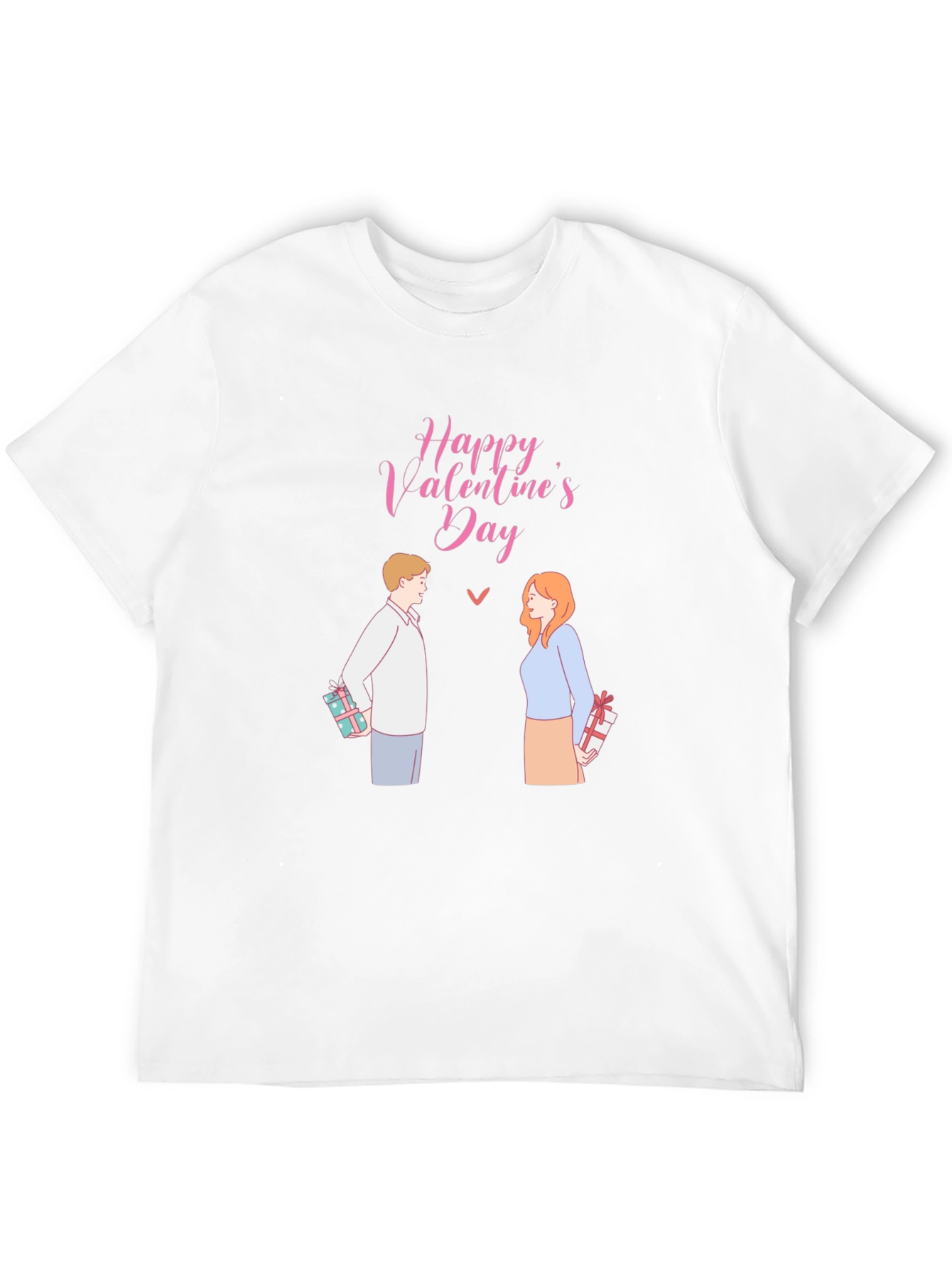 Happy Valentines Day T-Shirt - Couple with Gifts