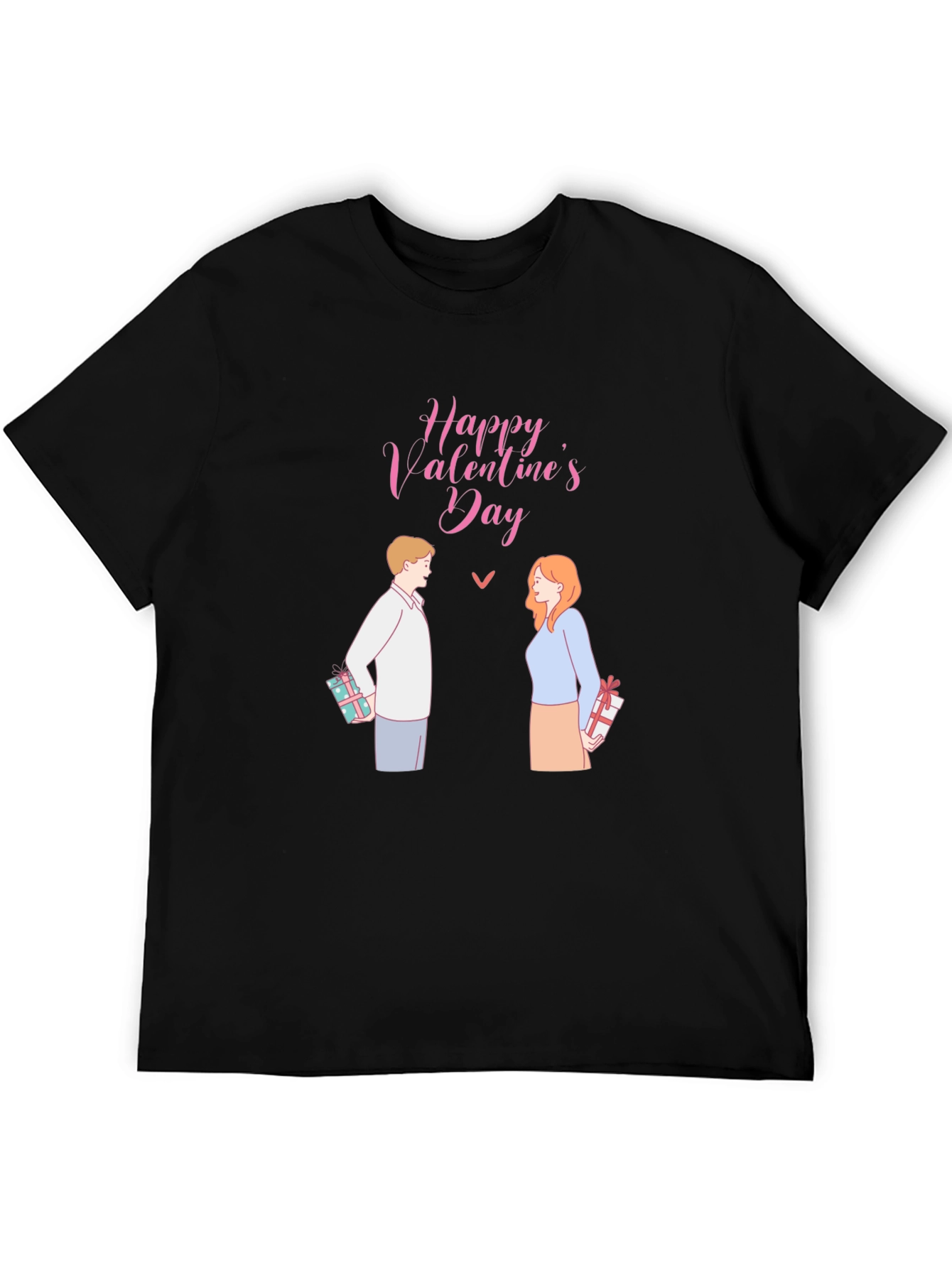 Happy Valentines Day T-Shirt - Couple with Gifts