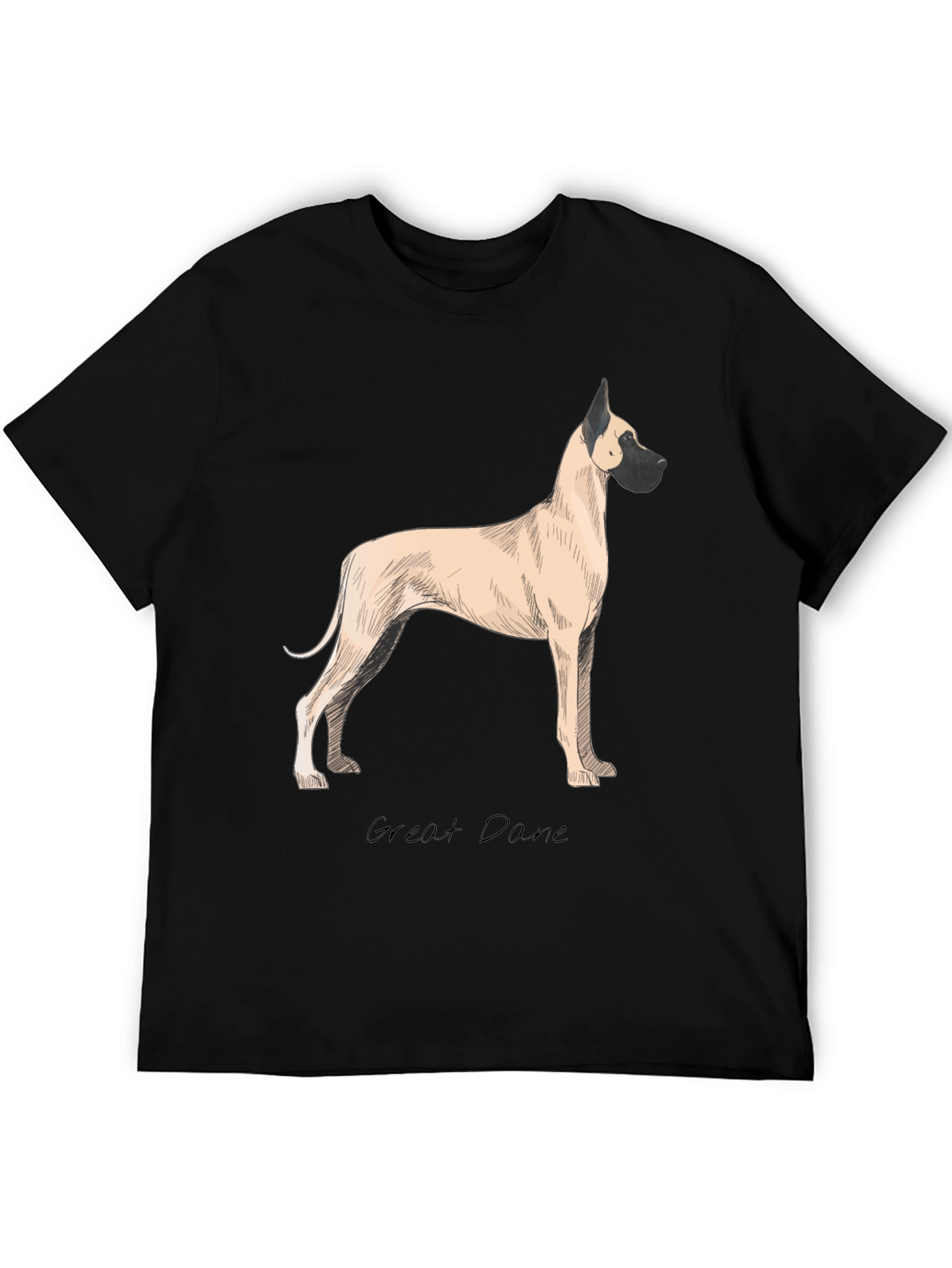 Great Dane Dog T-Shirt - Classic Black Tee
