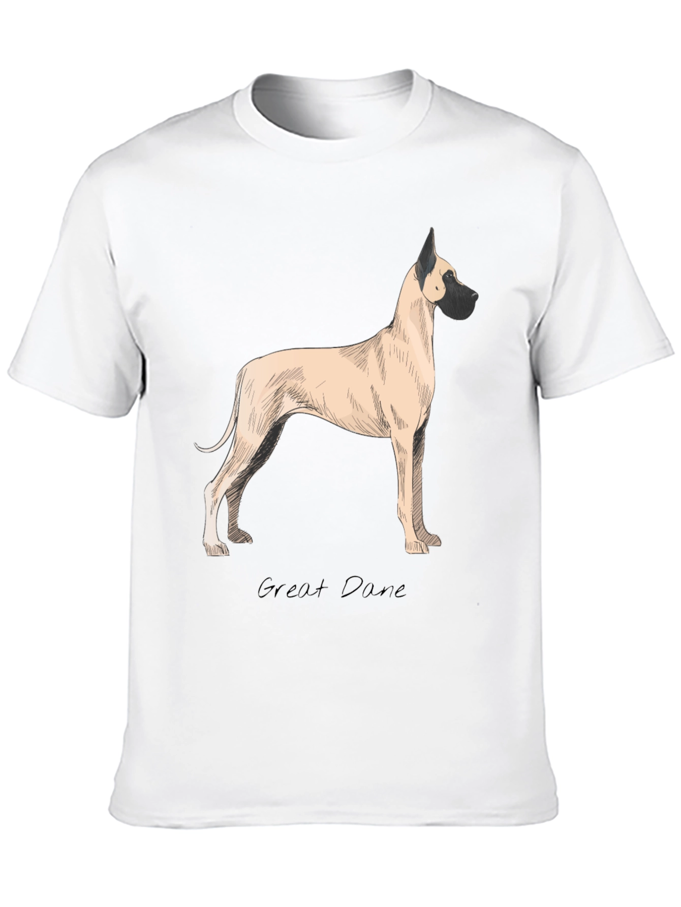 Great Dane Dog T-Shirt - Classic Black Tee