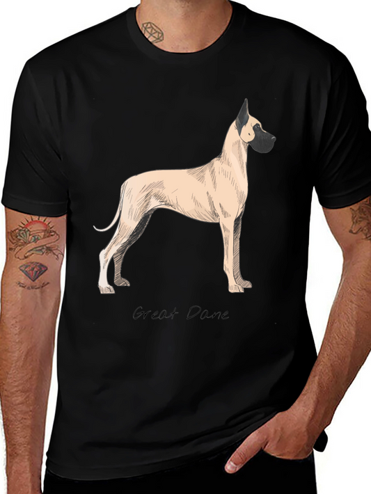Great Dane Dog T-Shirt - Classic Black Tee