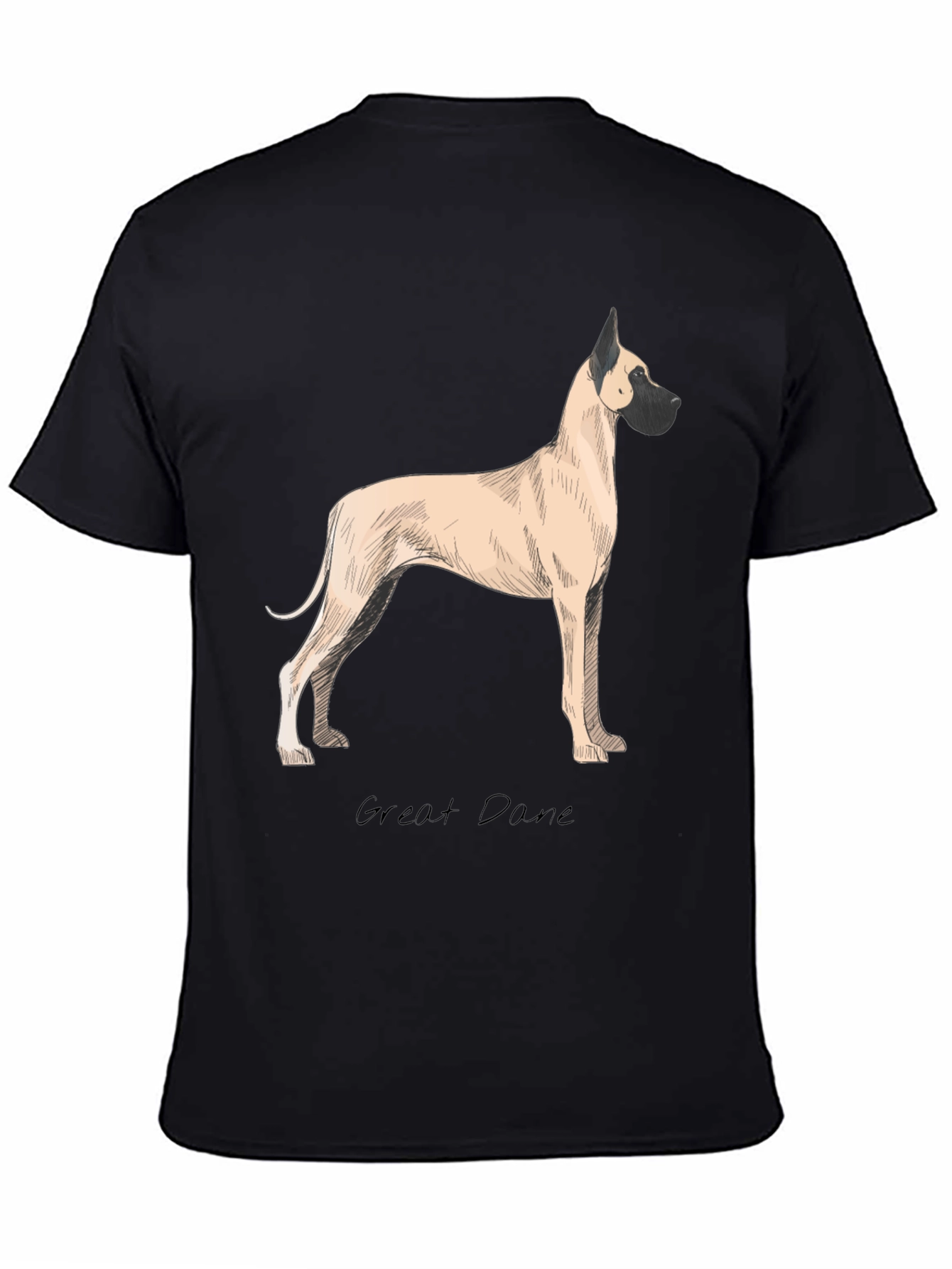 Great Dane Dog T-Shirt - Classic Black Tee