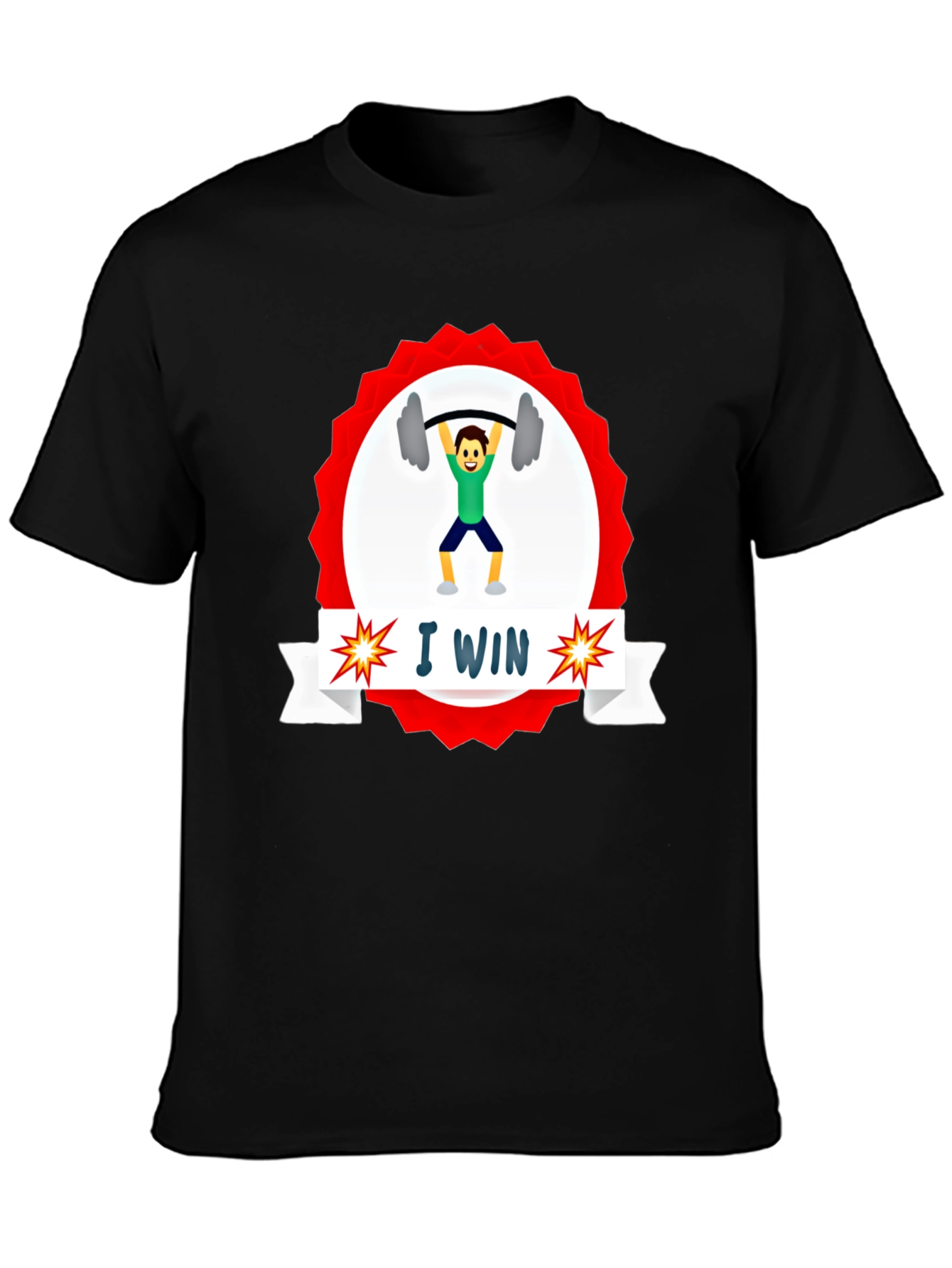 I WIN Weightlifting Graphic Tee