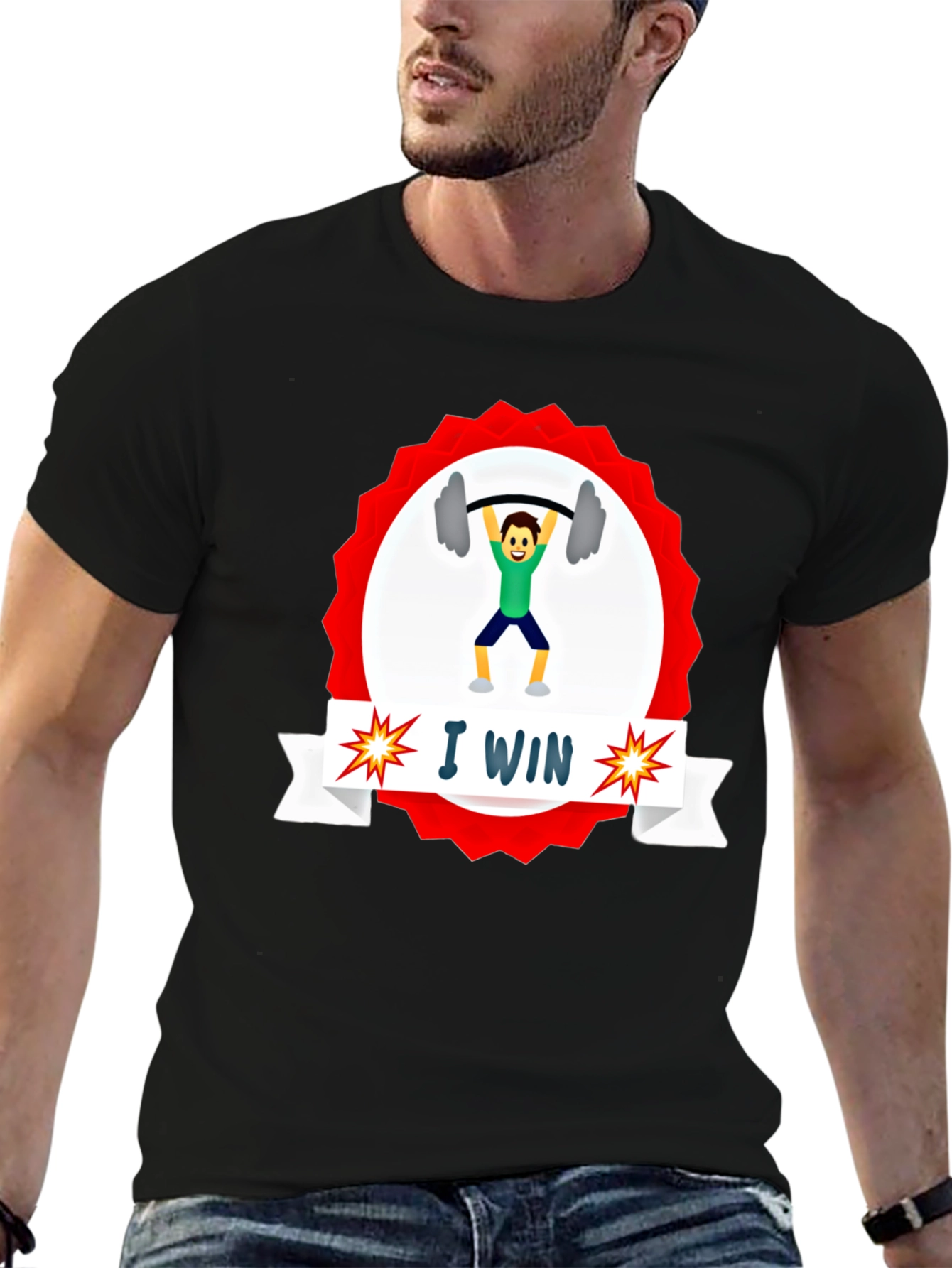 I WIN Weightlifting Graphic Tee
