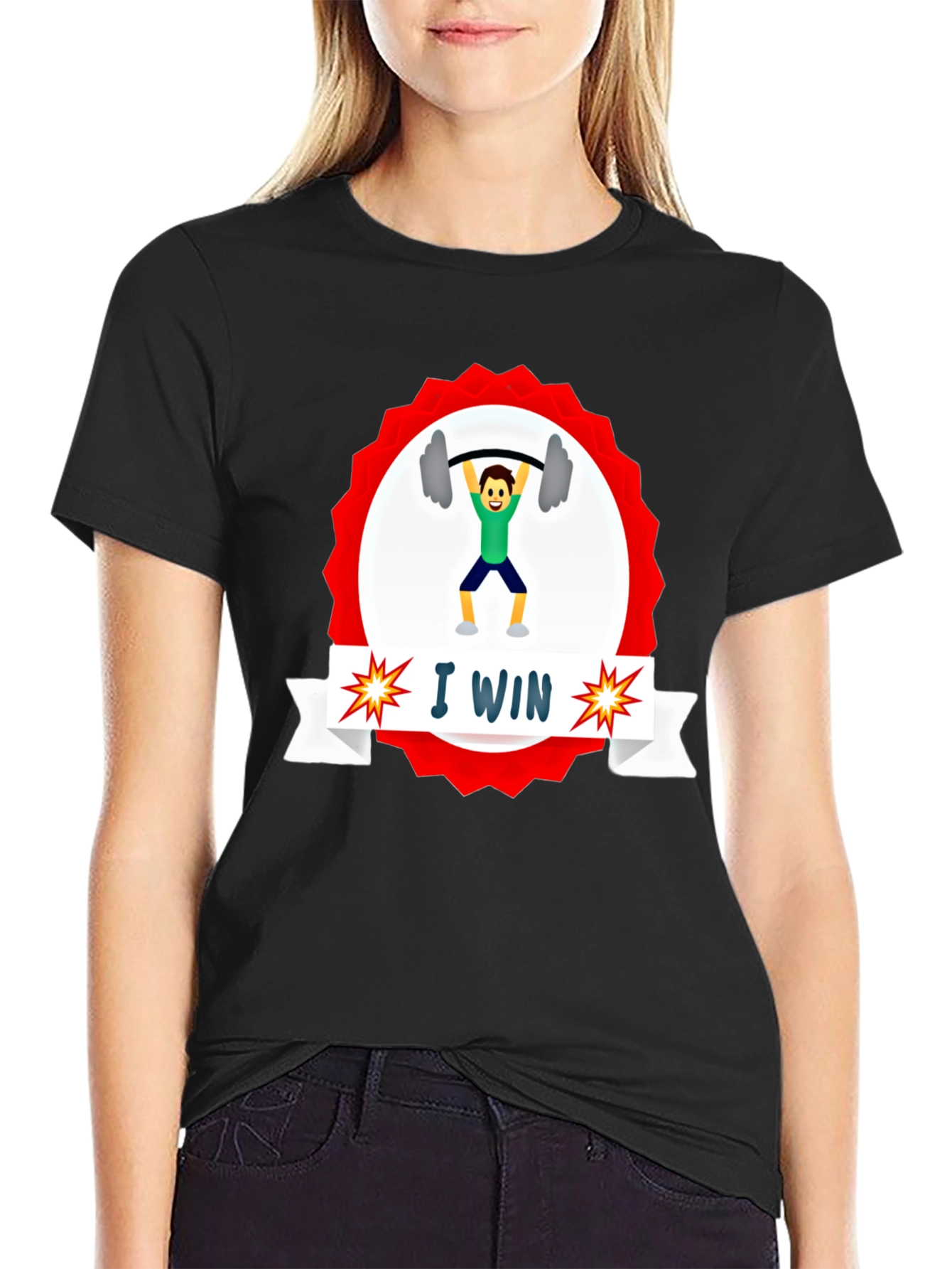 I WIN Weightlifting Graphic Tee