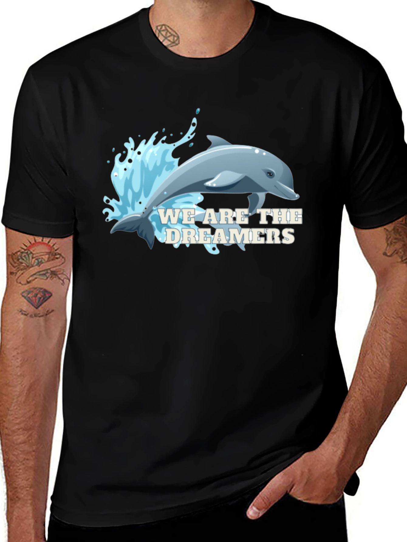 Dolphin Dreamers T-Shirt - Black
