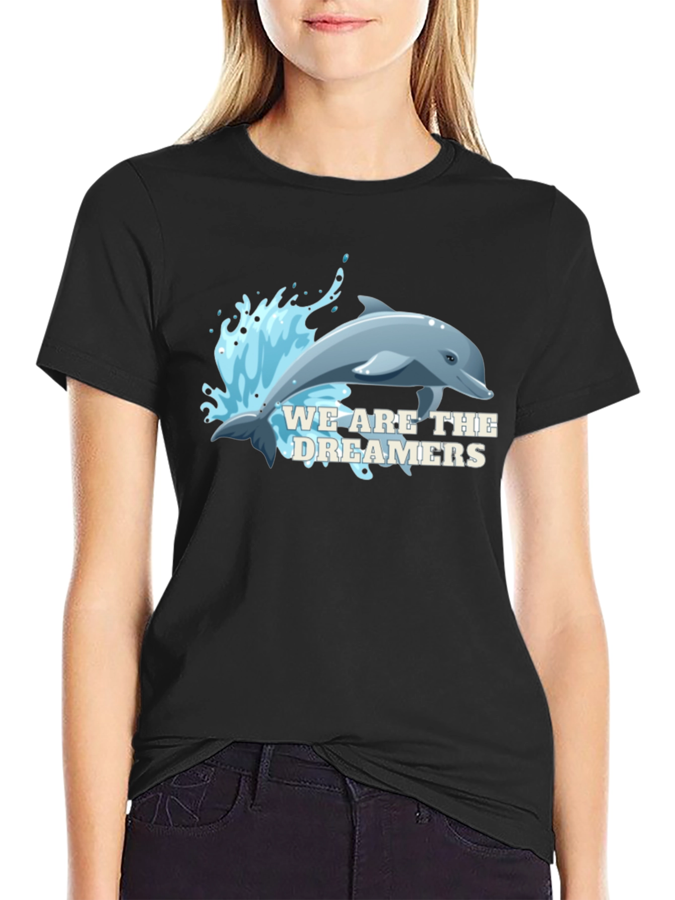 Dolphin Dreamers T-Shirt - Black