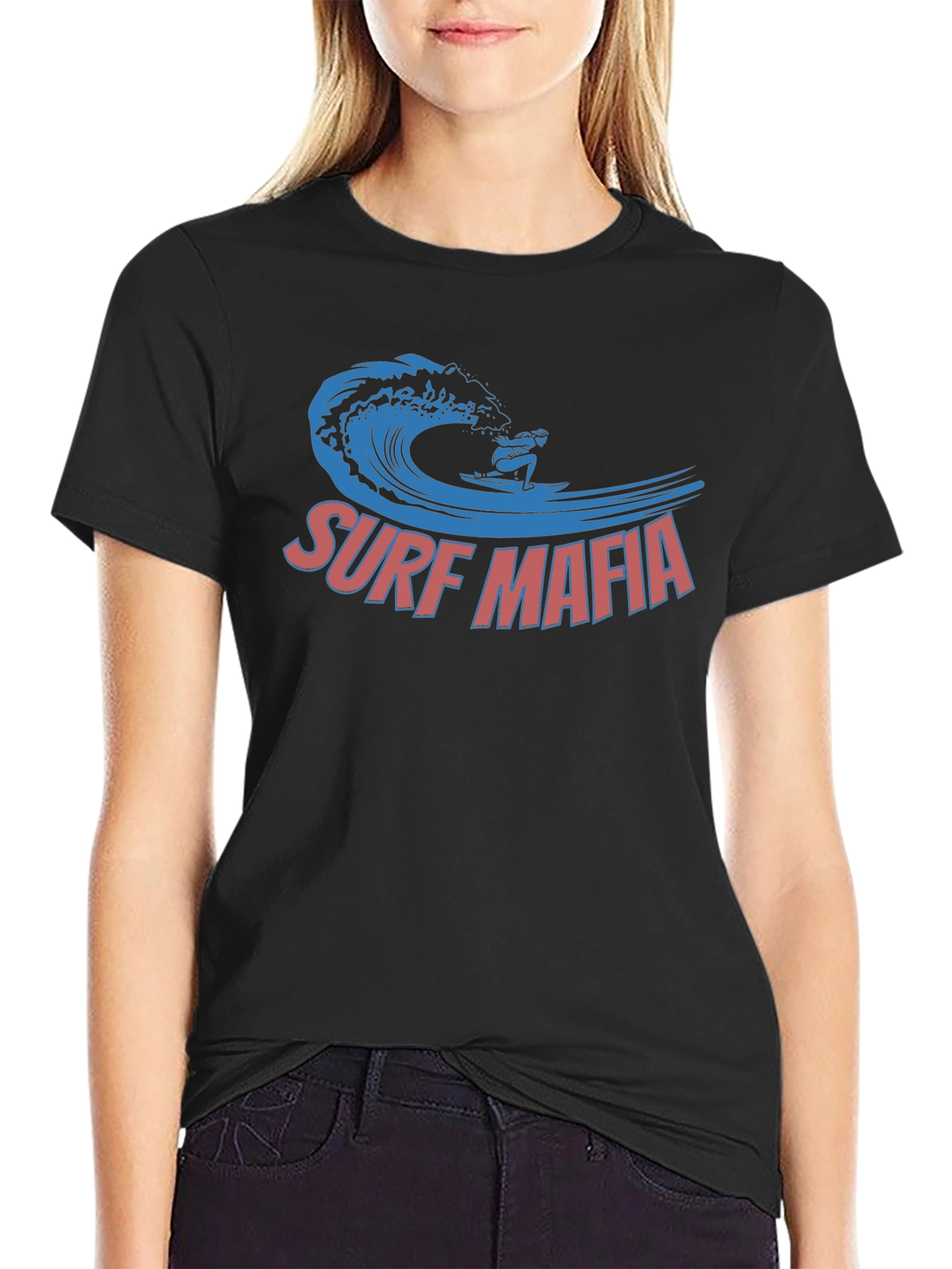 Surf Mafia Graphic Tee - Black