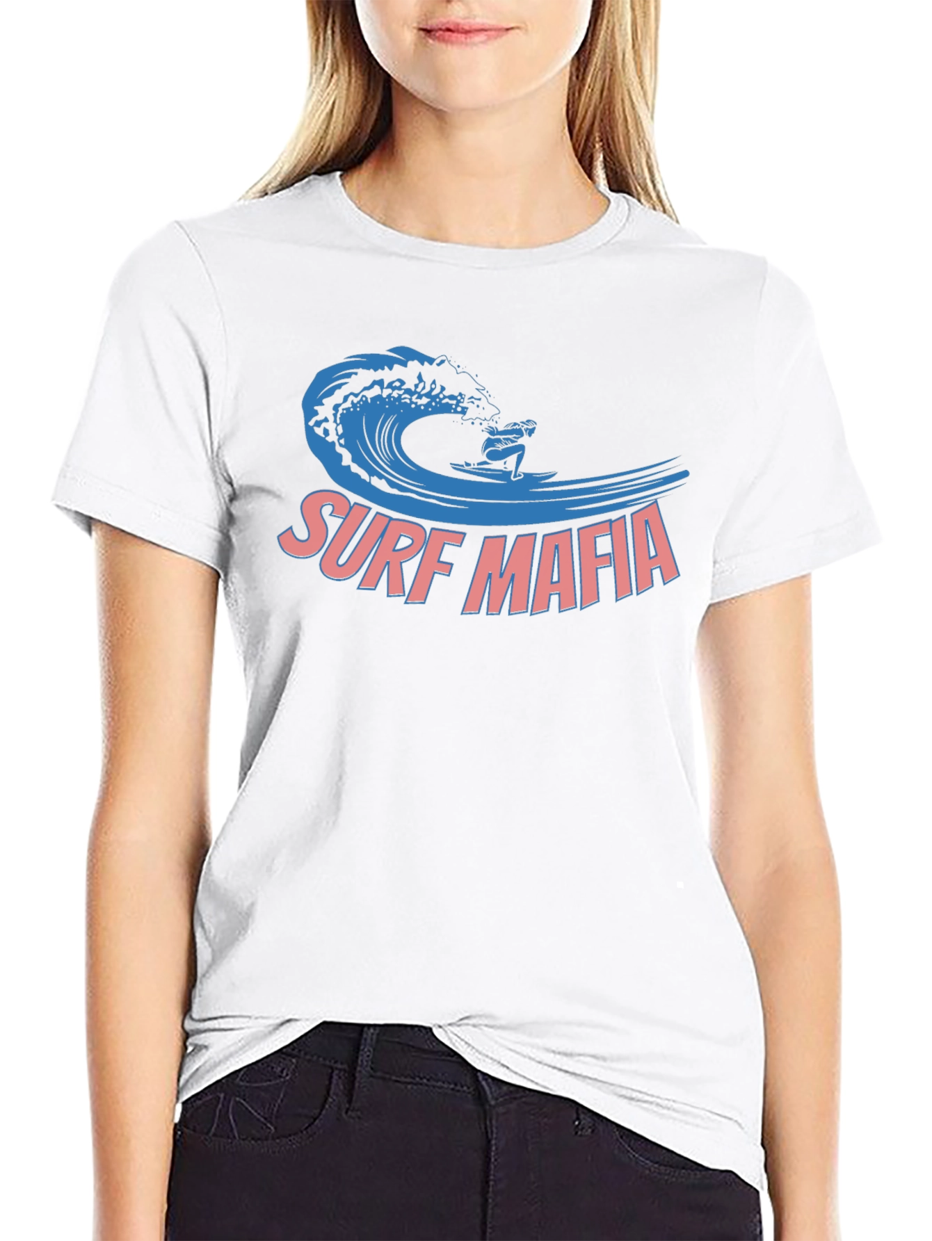 Surf Mafia Graphic Tee - Black