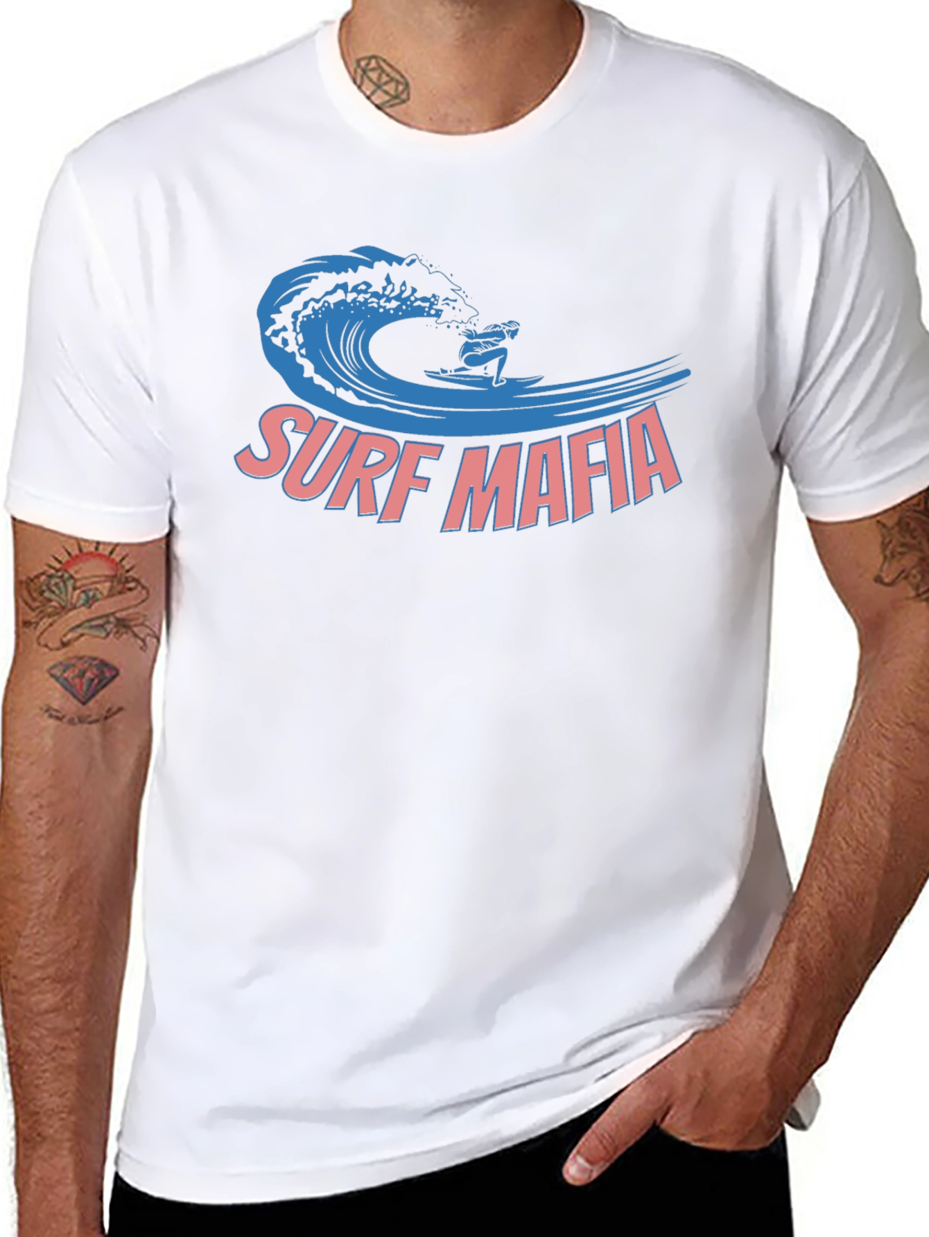 Surf Mafia Graphic Tee - Black
