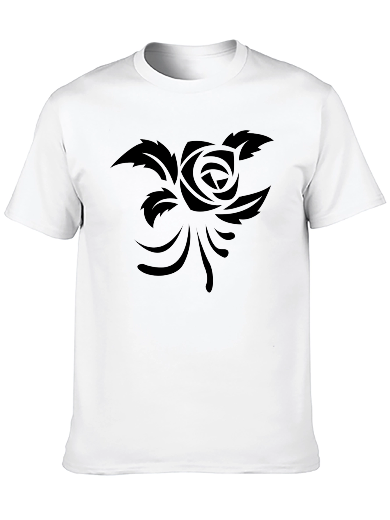 Black Rose Graphic Tee - Stylish & Comfortable
