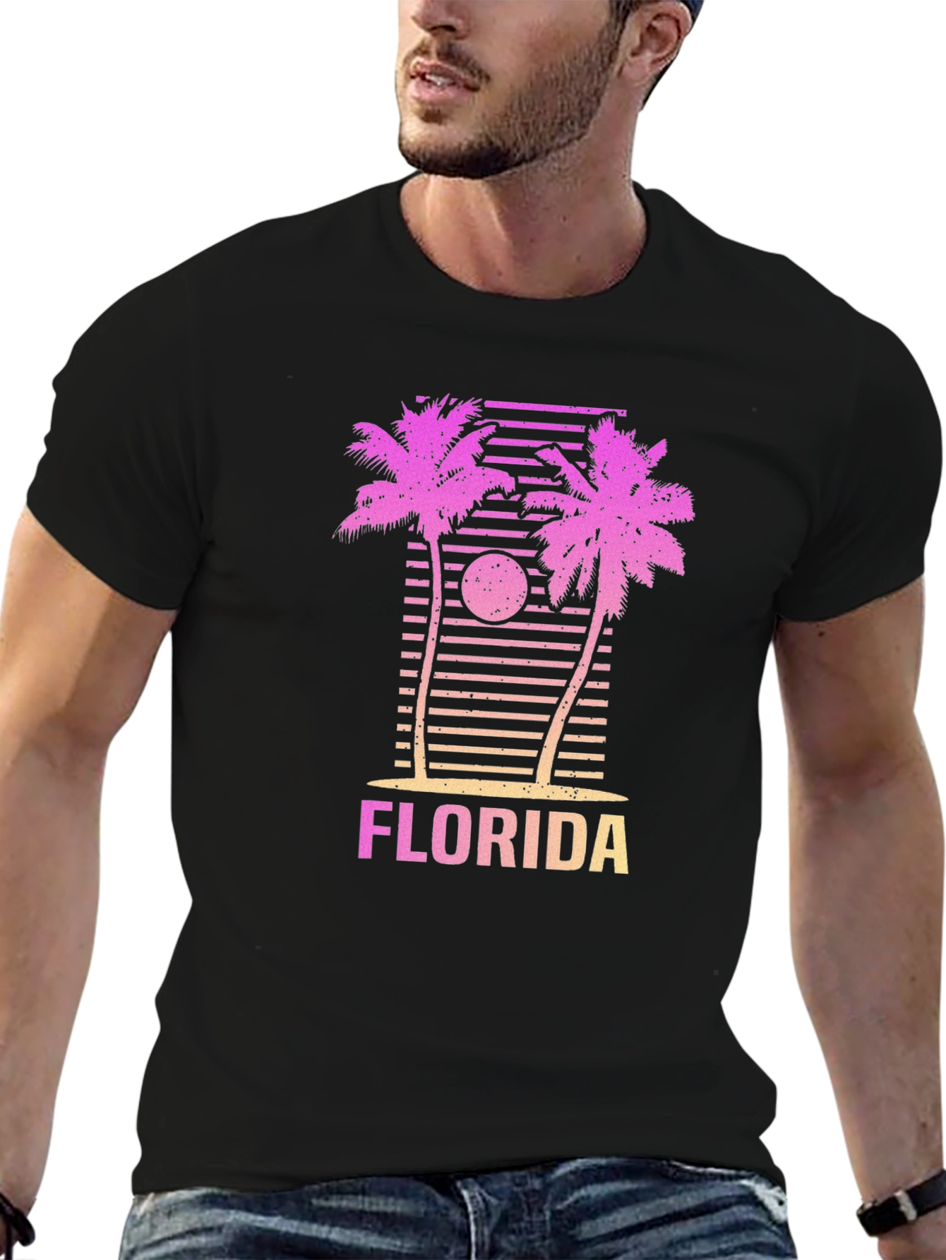 Florida Palm Sunset Graphic Tee