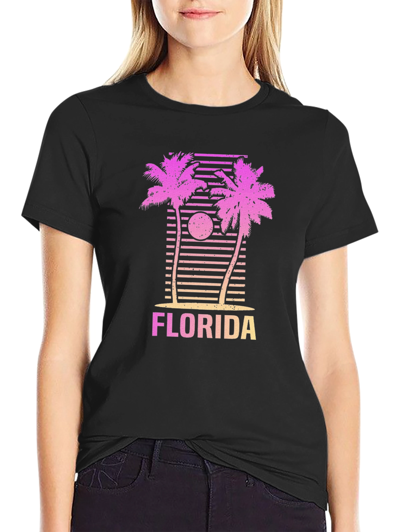 Florida Palm Sunset Graphic Tee