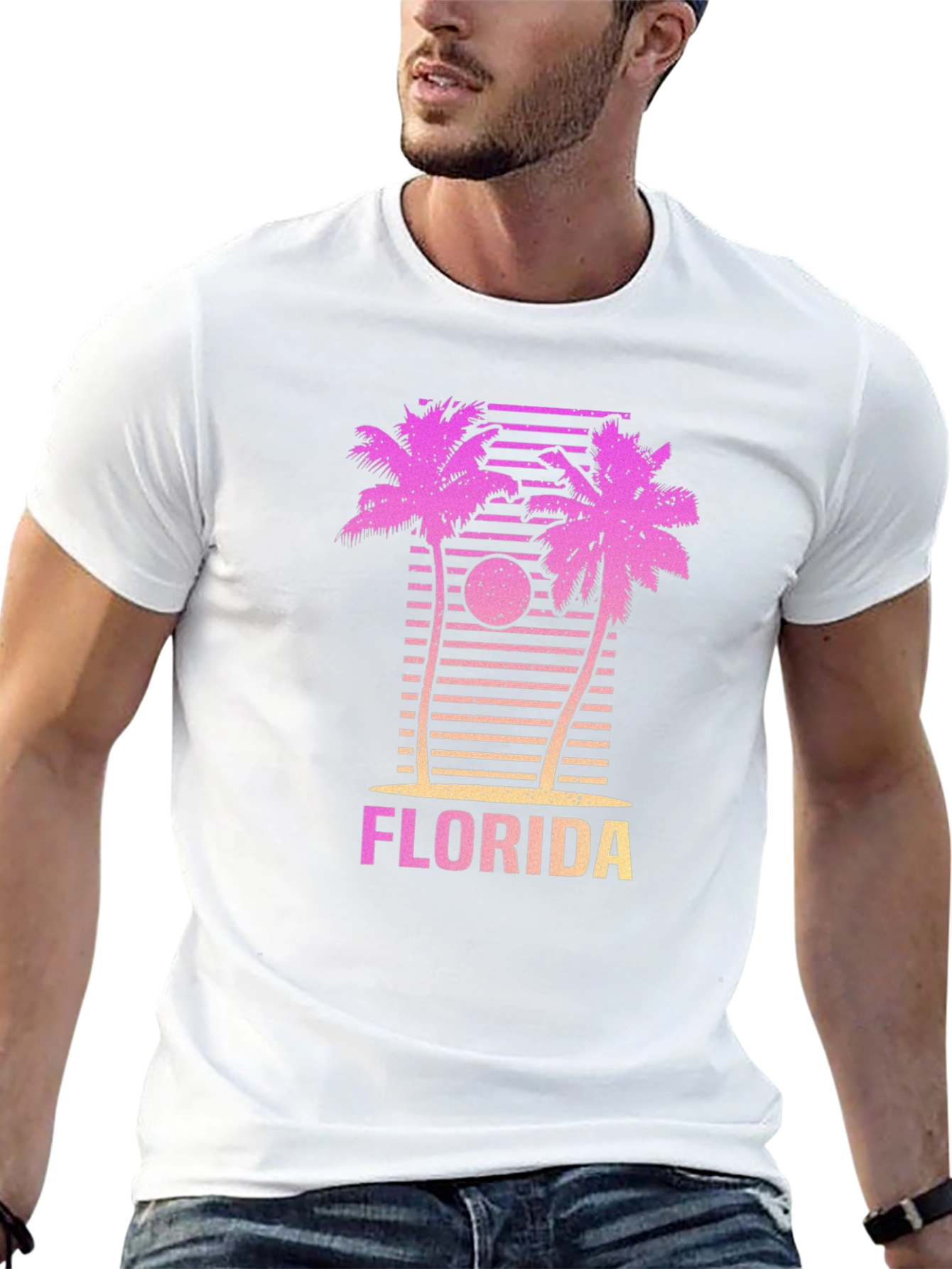 Florida Palm Sunset Graphic Tee