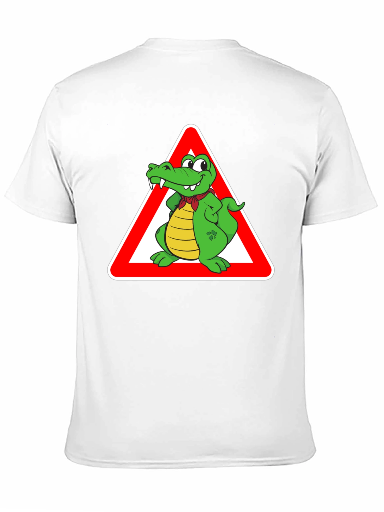 Cartoon Alligator Warning T-Shirt