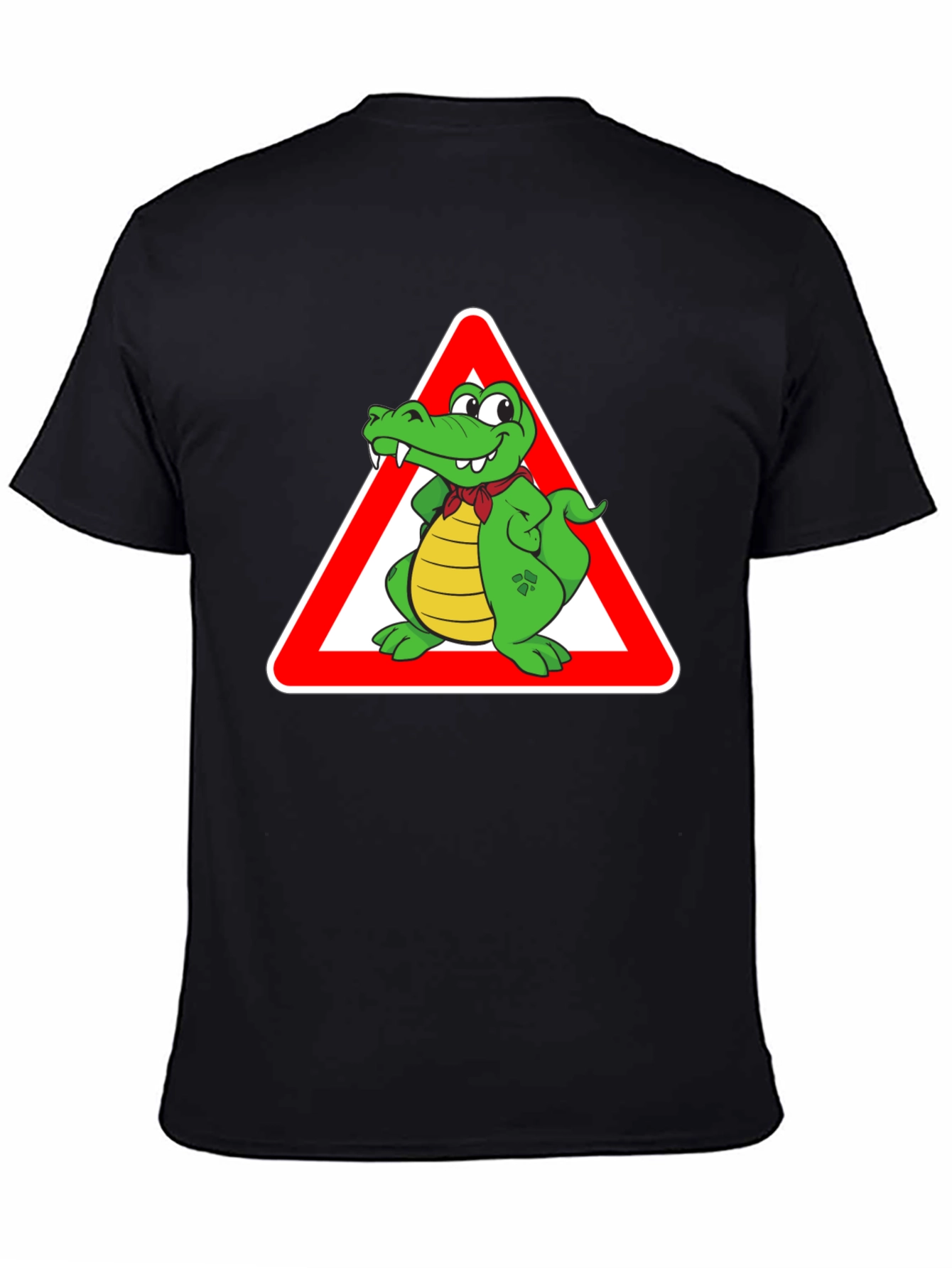 Cartoon Alligator Warning T-Shirt