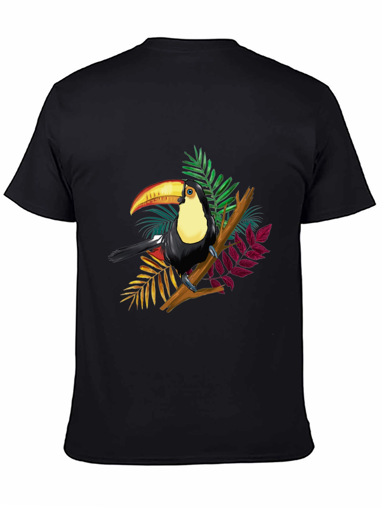 Toucan Graphic Black T-Shirt
