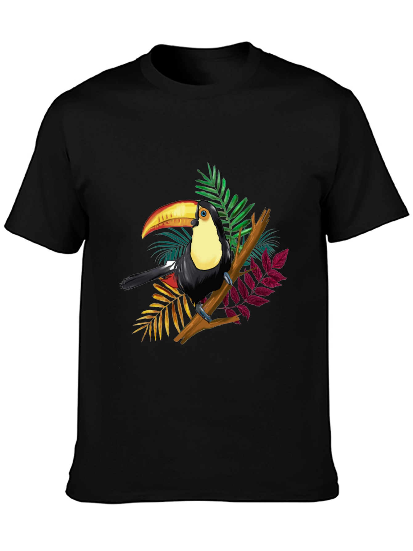 Toucan Graphic Black T-Shirt