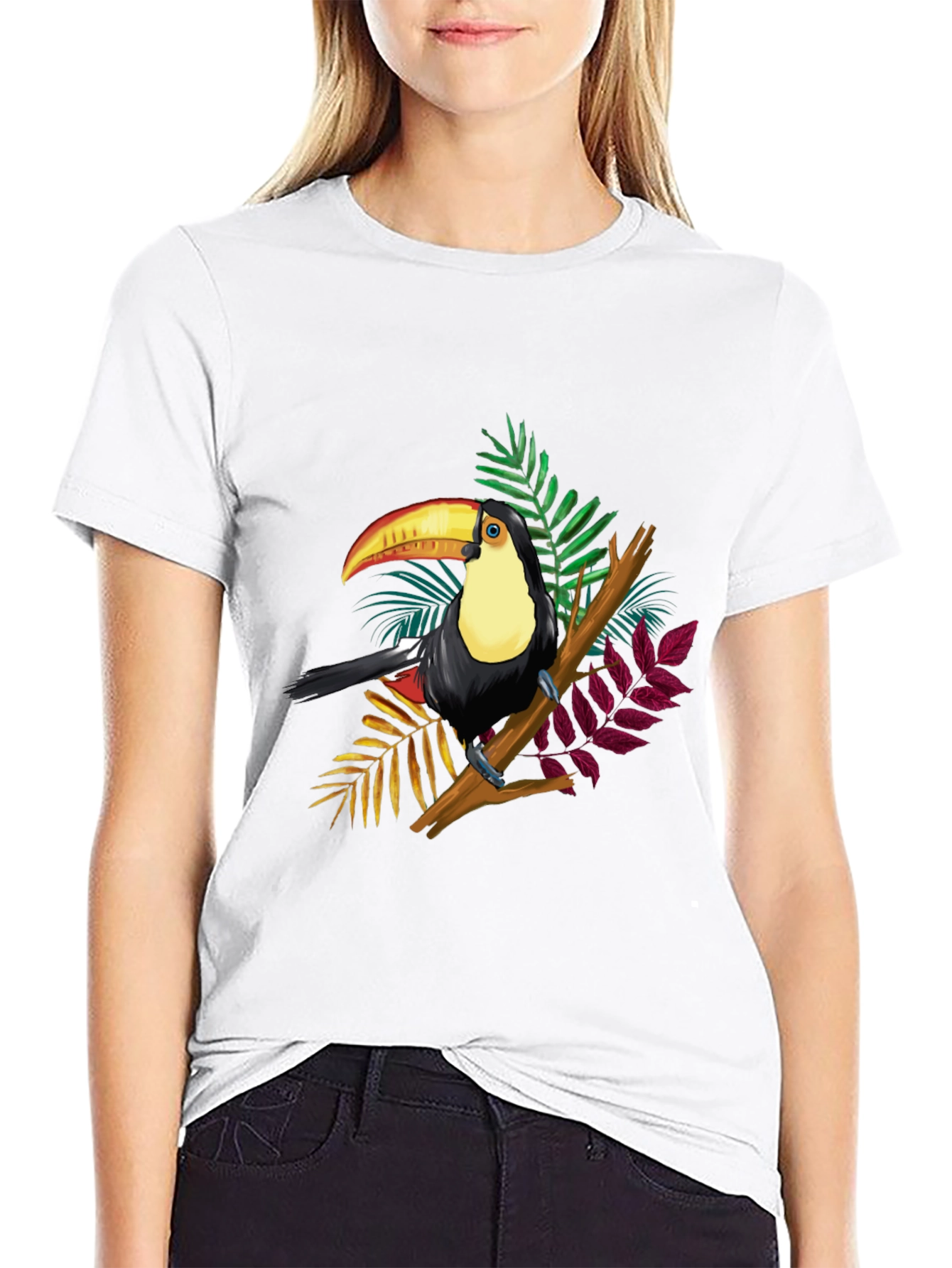 Toucan Graphic Black T-Shirt
