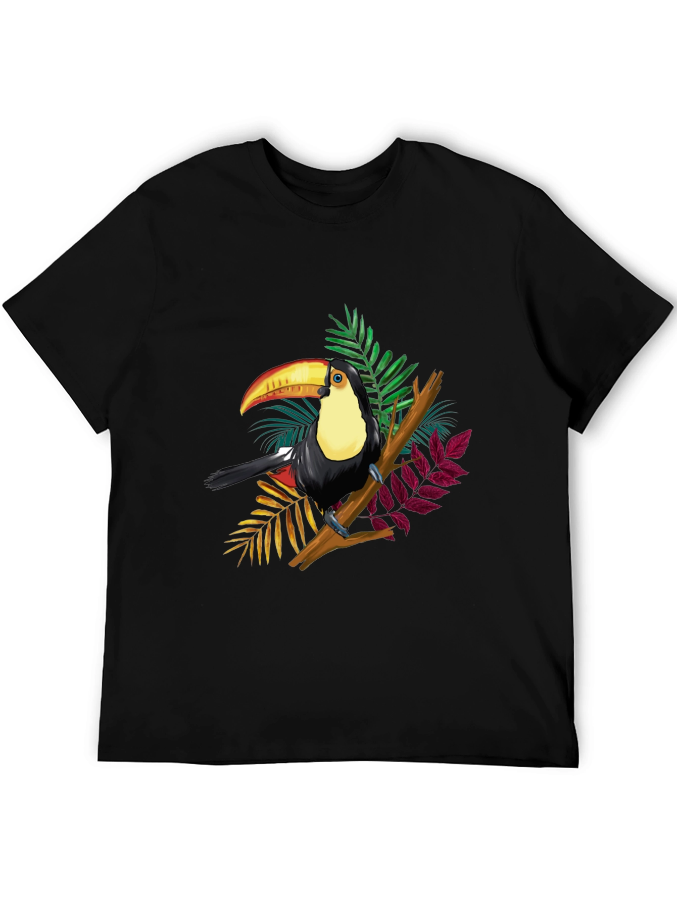 Toucan Graphic Black T-Shirt